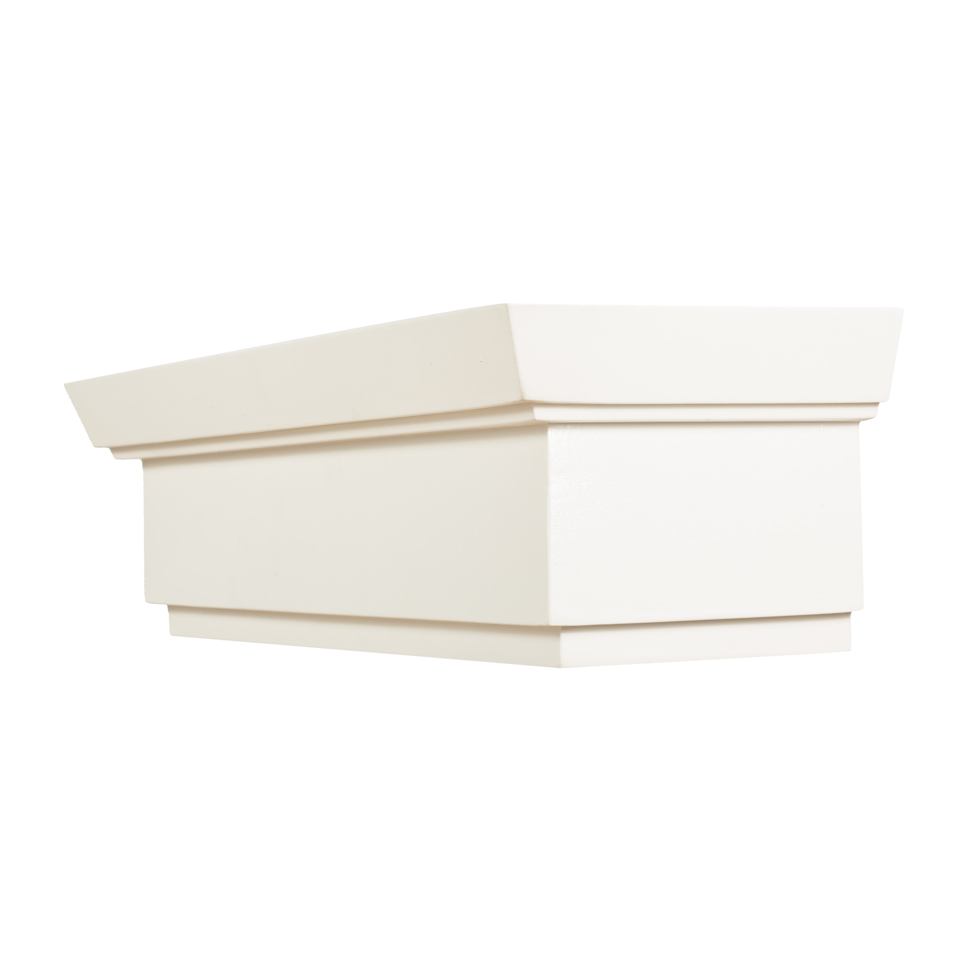 Rímsová garníža na záclonu a záves Conic z dreva Biela