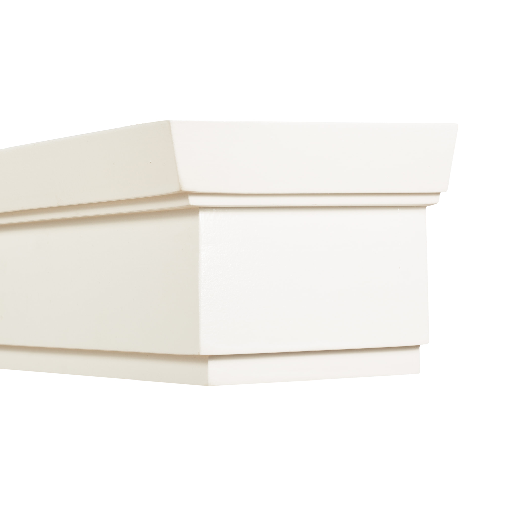 Rímsová garníža na záclonu a záves Conic z dreva Biela