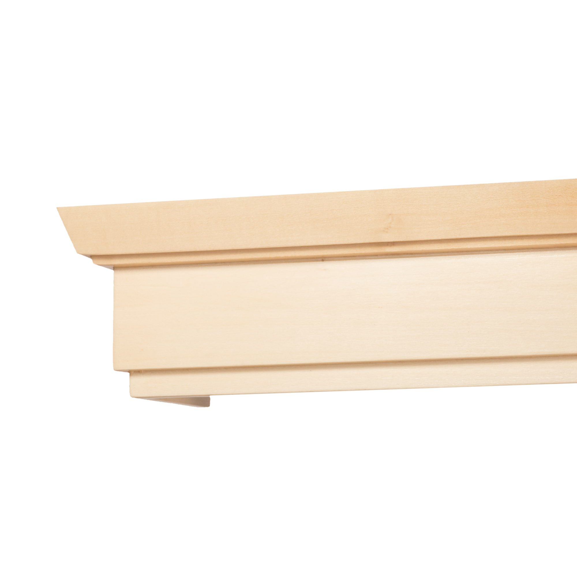 Rímsová garníža na záclonu a záves Conic z dreva Prírodná