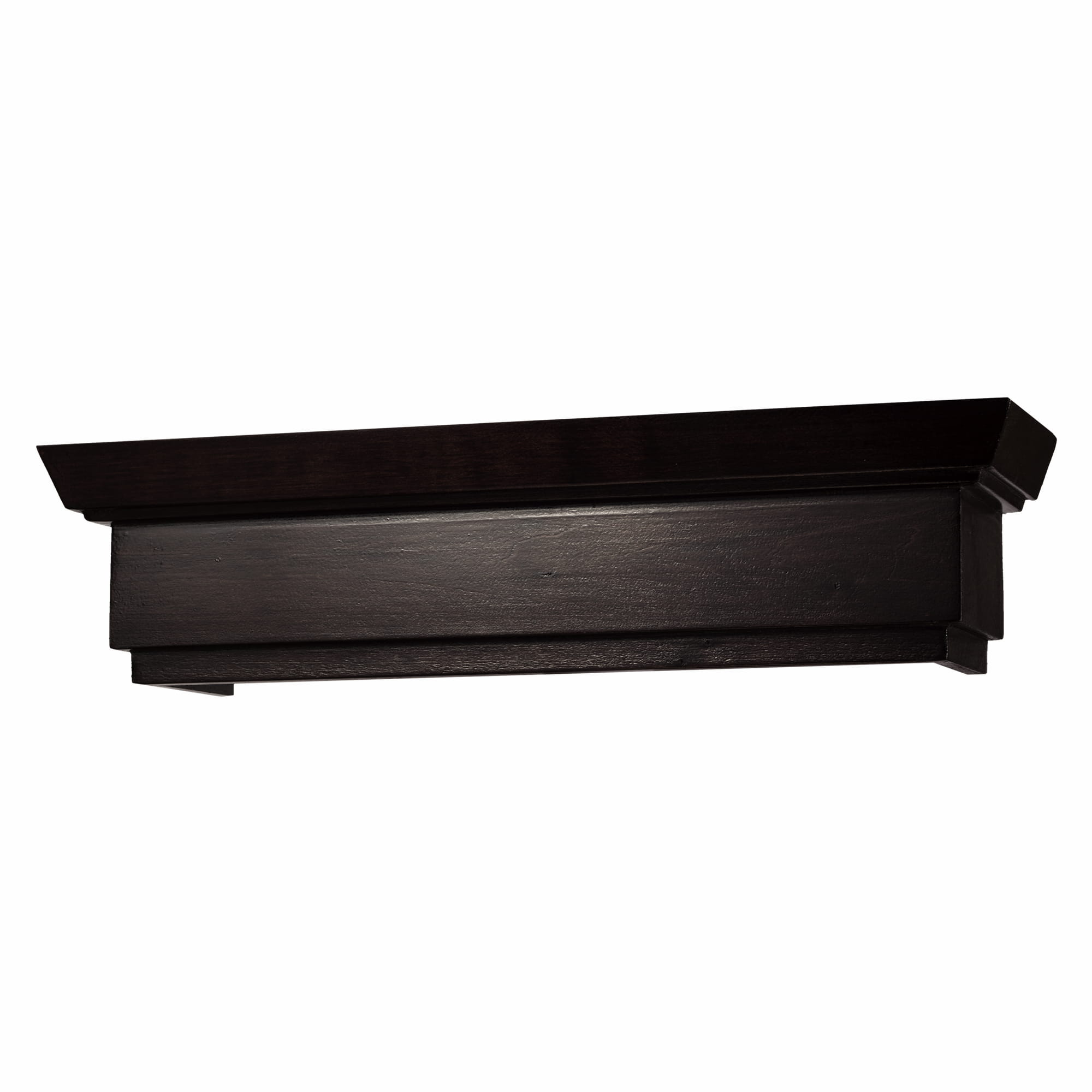 Rímsová garníža na záclonu a záves Conic z dreva Čierna