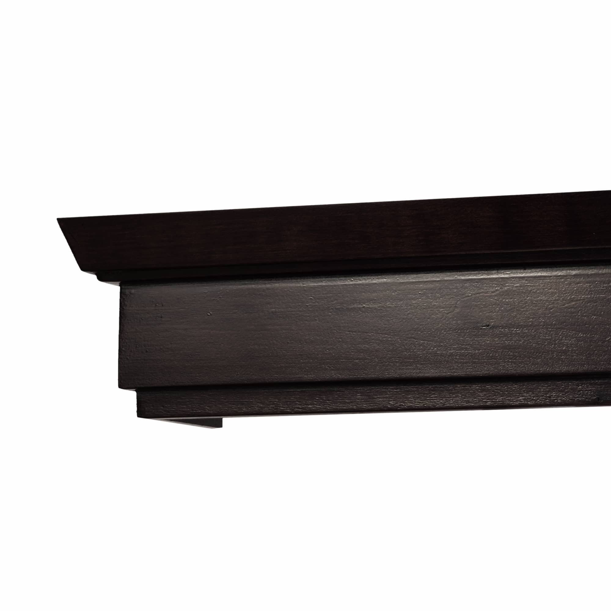 Rímsová garníža na záclonu a záves Conic z dreva Čierna