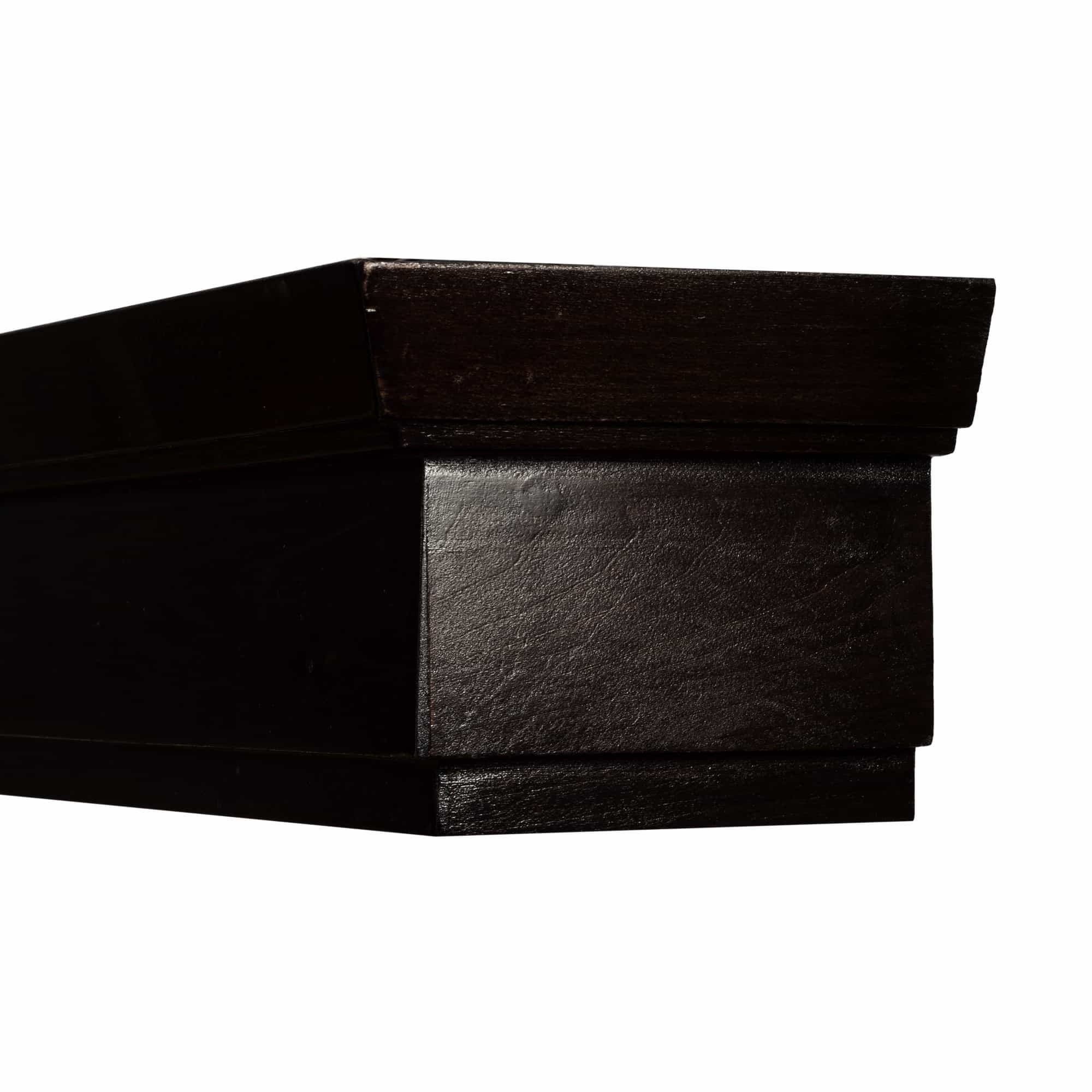 Rímsová garníža na záclonu a záves Conic z dreva Čierna