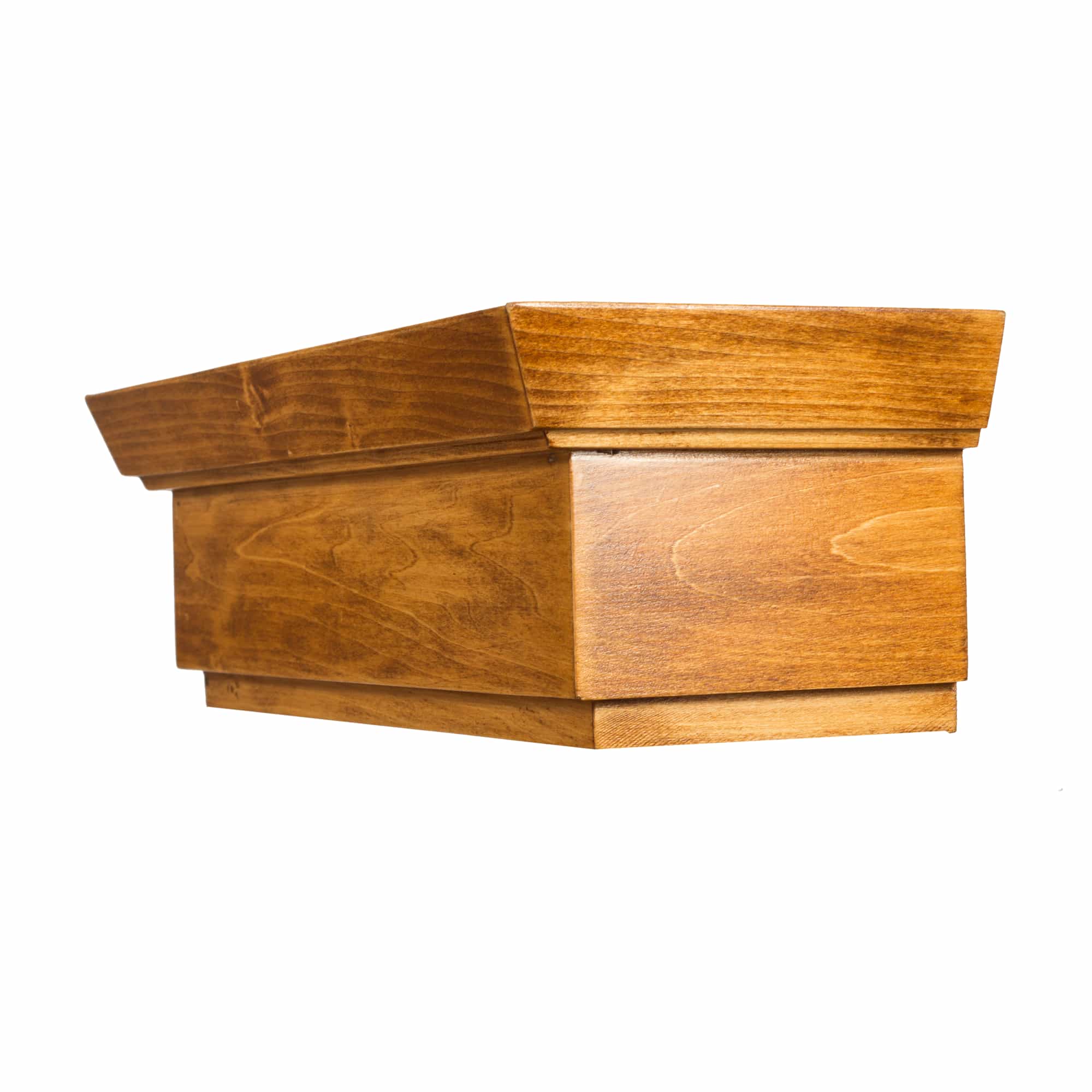 Rímsová garníža na záclonu a záves Conic z dreva Stejar_auriu