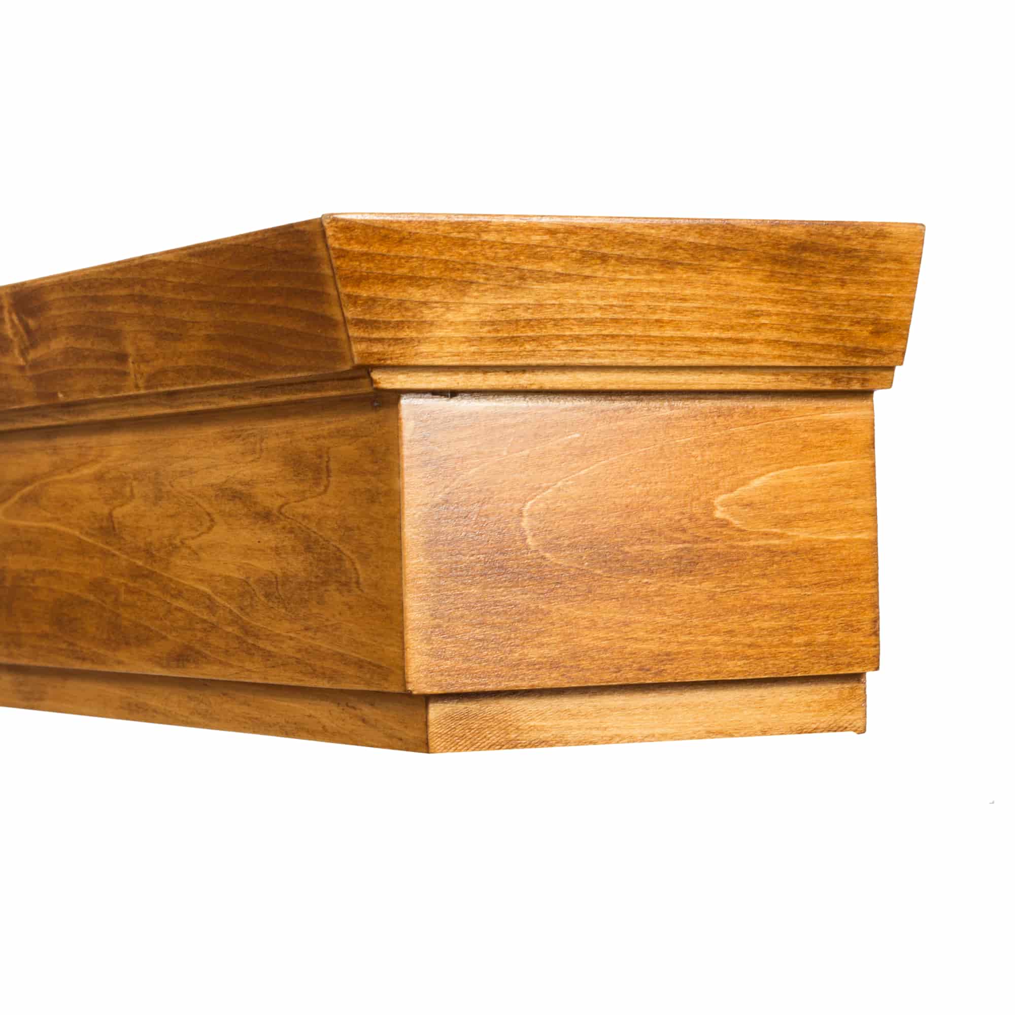 Rímsová garníža na záclonu a záves Conic z dreva Stejar_auriu