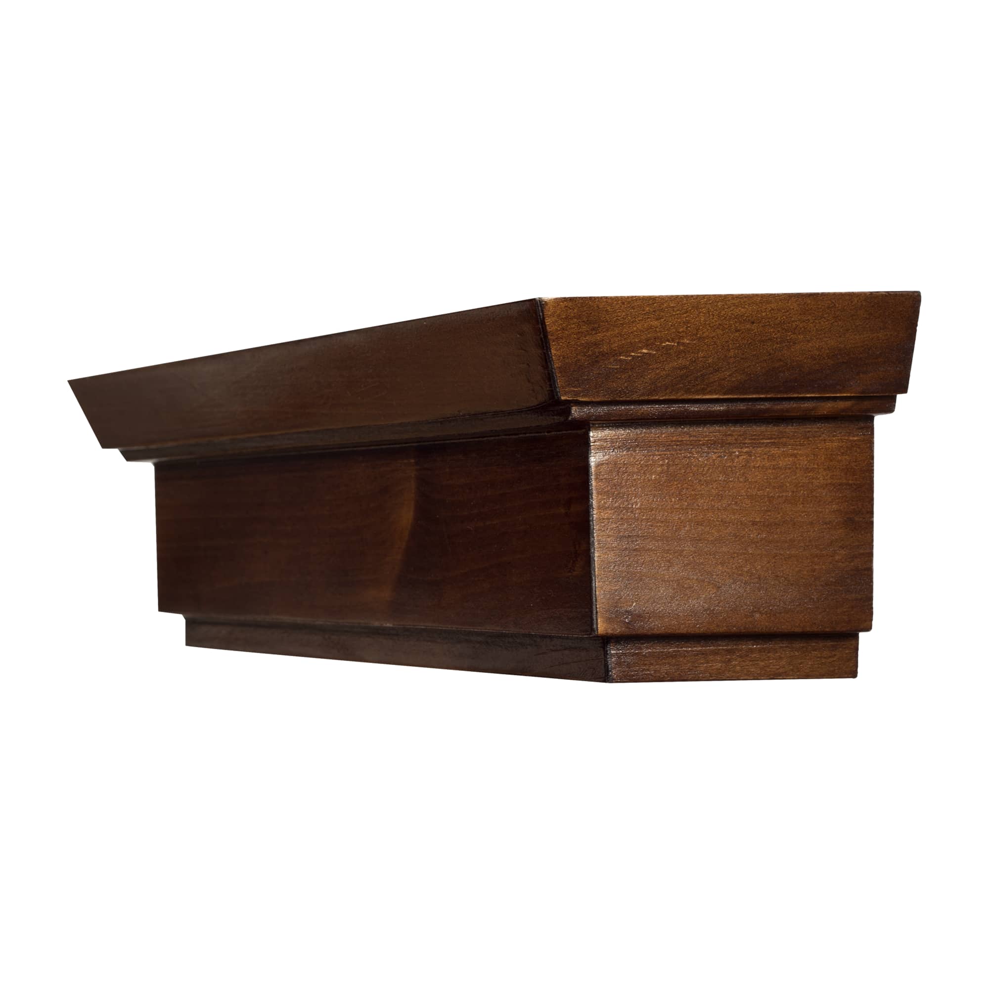 Rímsová garníža na záclonu a záves Conic z dreva Orech