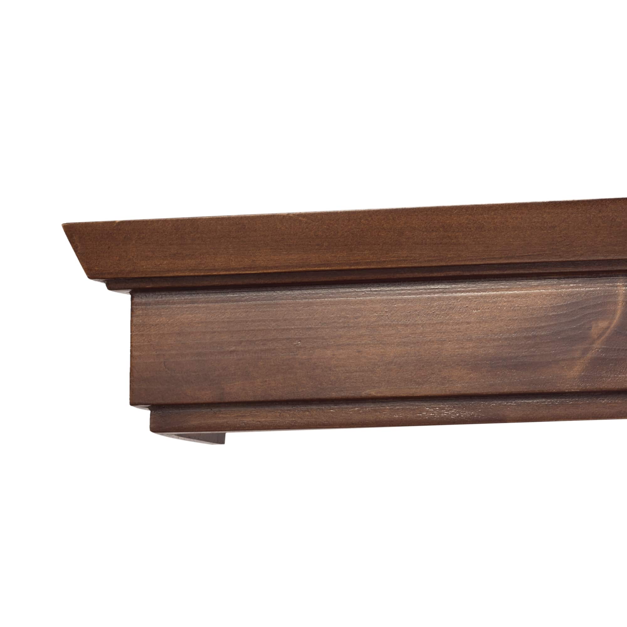 Rímsová garníža na záclonu a záves Conic z dreva Orech