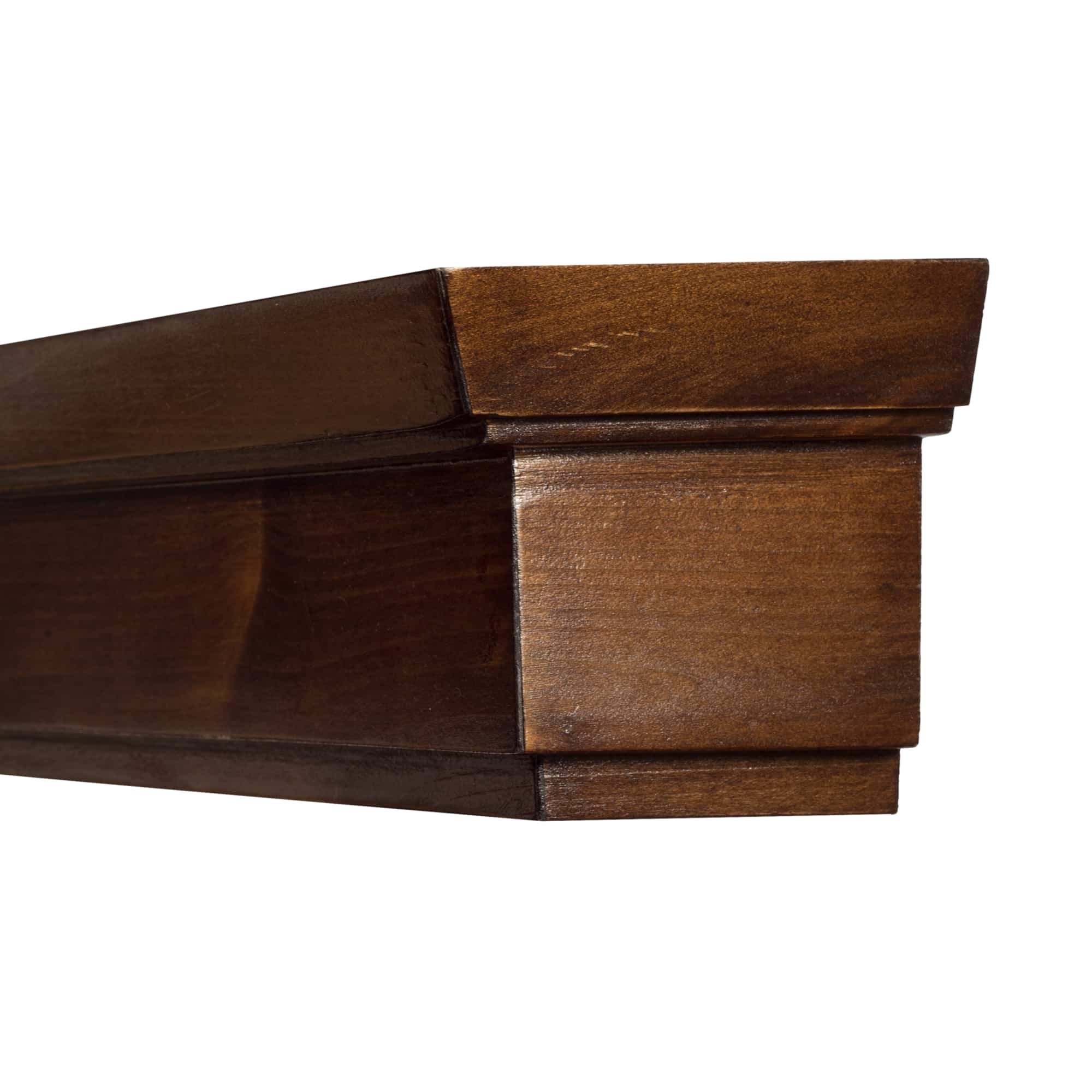 Rímsová garníža na záclonu a záves Conic z dreva Orech