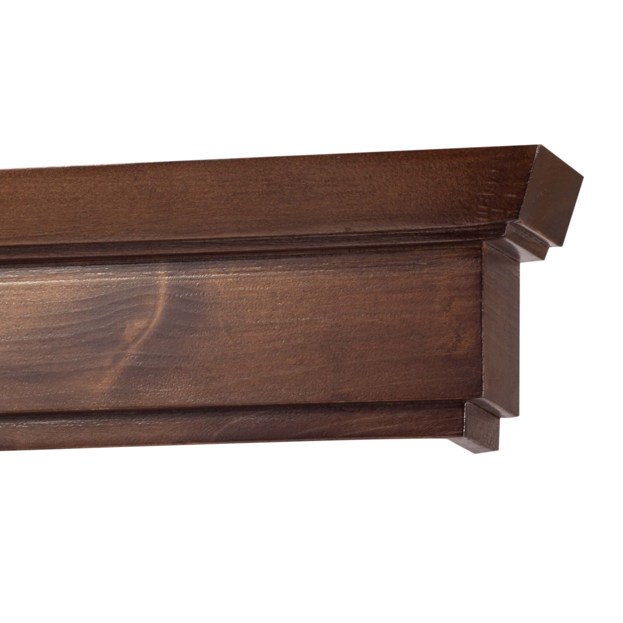 Rímsová garníža na záclonu a záves Conic z dreva Orech