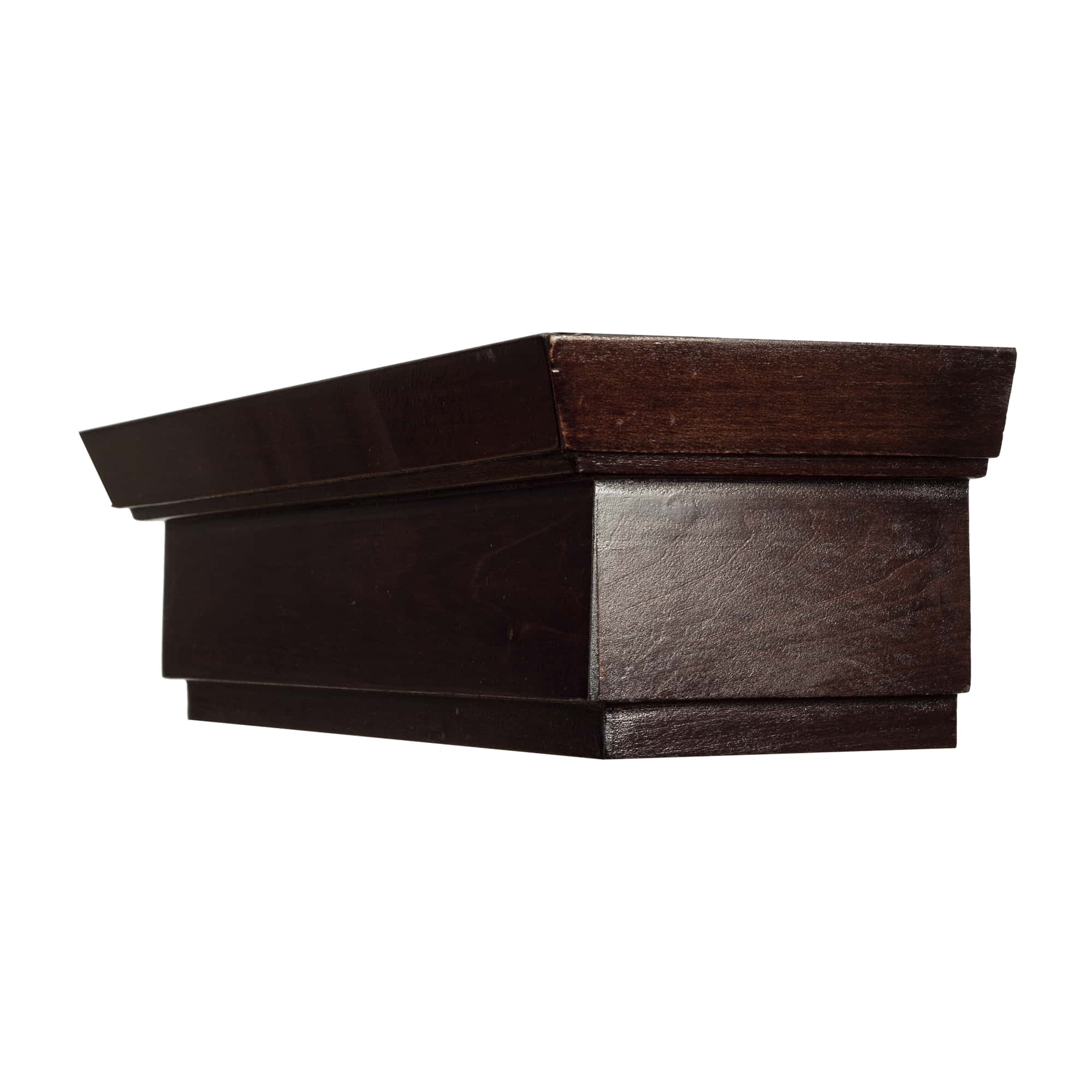 Rímsová garníža na záclonu a záves Conic z dreva Wenge