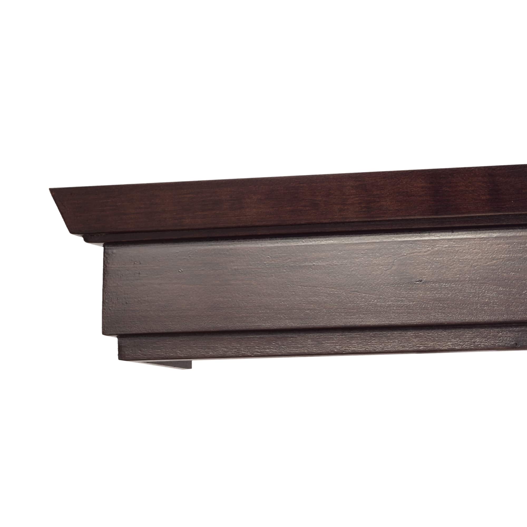 Rímsová garníža na záclonu a záves Conic z dreva Wenge