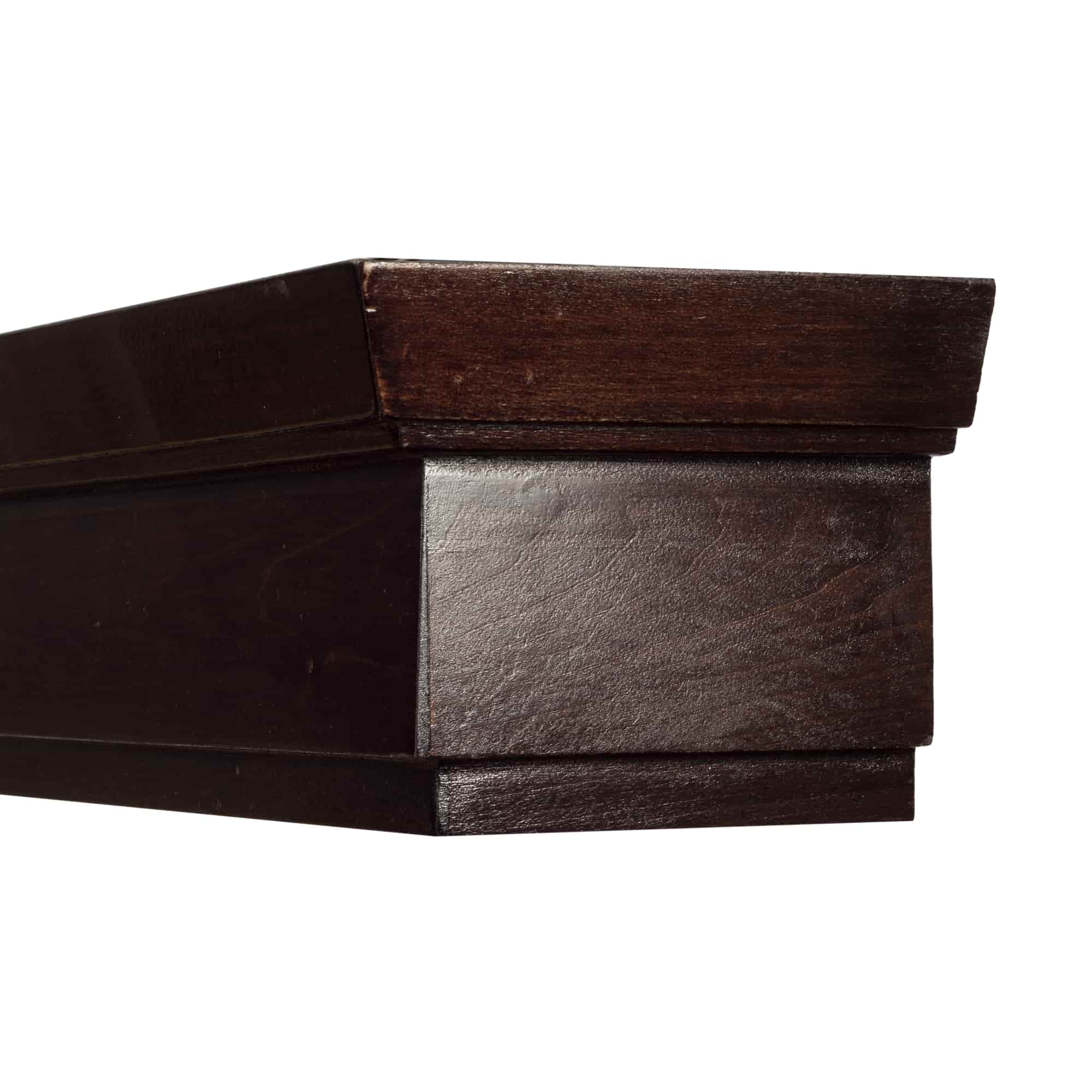 Rímsová garníža na záclonu a záves Conic z dreva Wenge