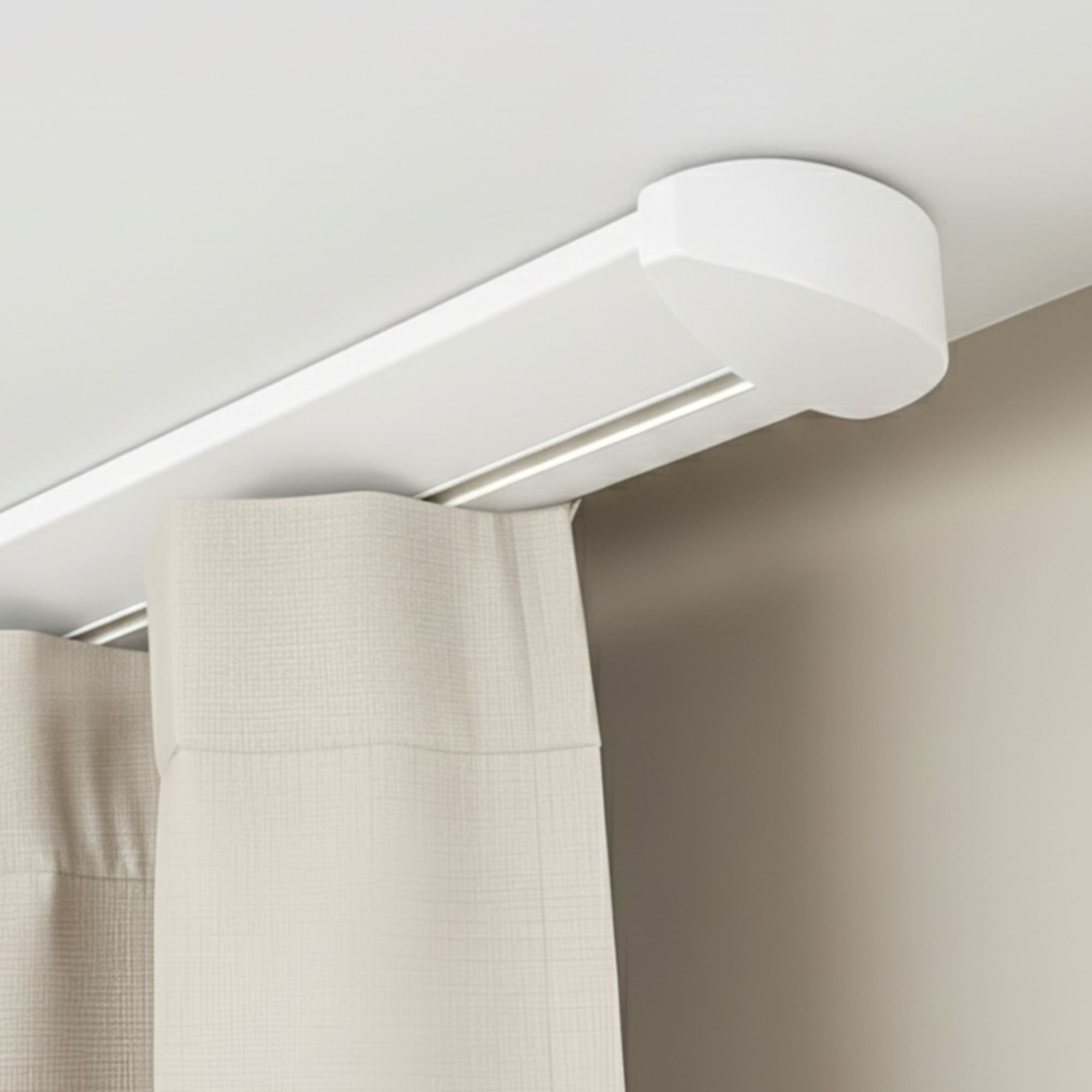 Koľajnica na záclony Siena Jednoduchá Biela