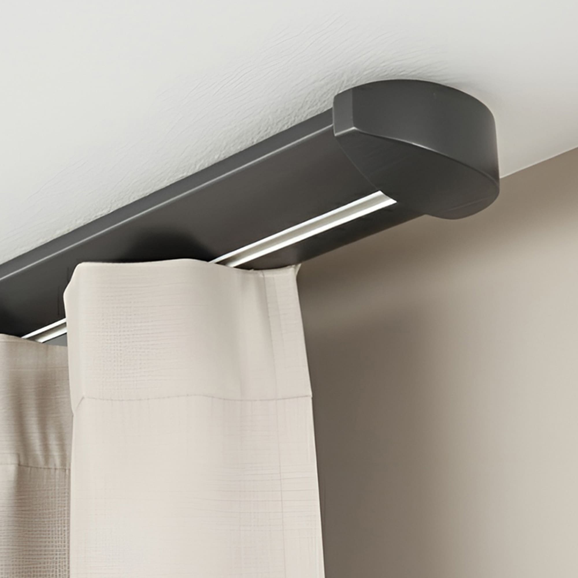 Koľajnica na záclony Siena Jednoduchá Gri_antracit