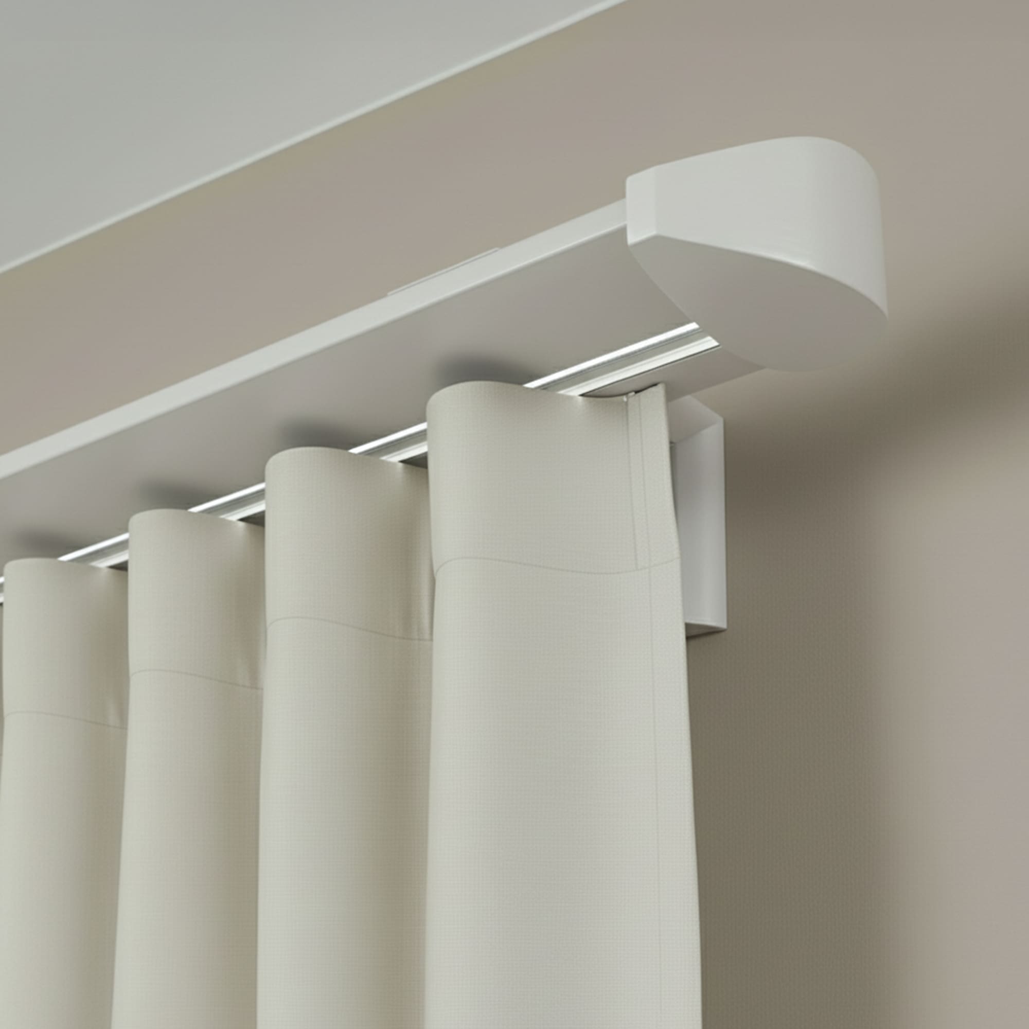 Koľajnica na záclony Siena Jednoduchá Gri_fereastra