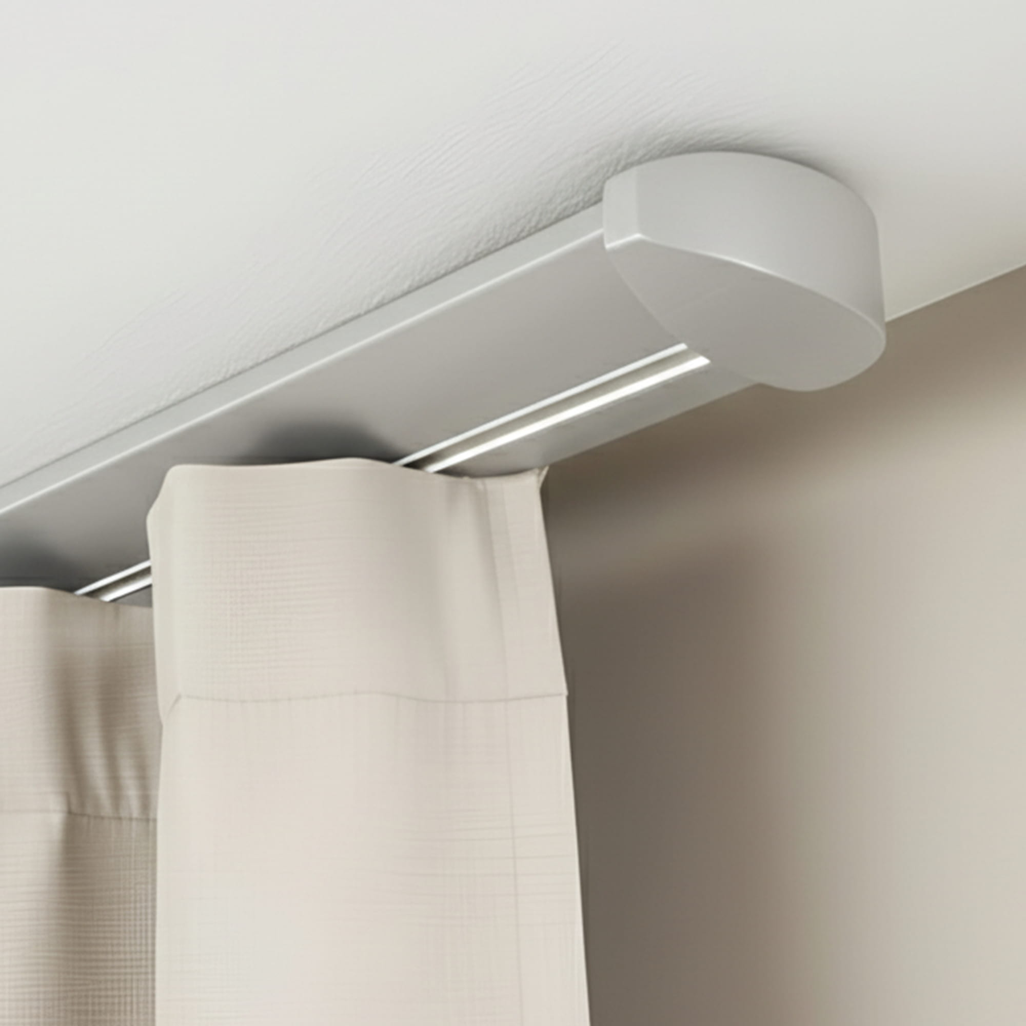 Koľajnica na záclony Siena Jednoduchá Gri_fereastra