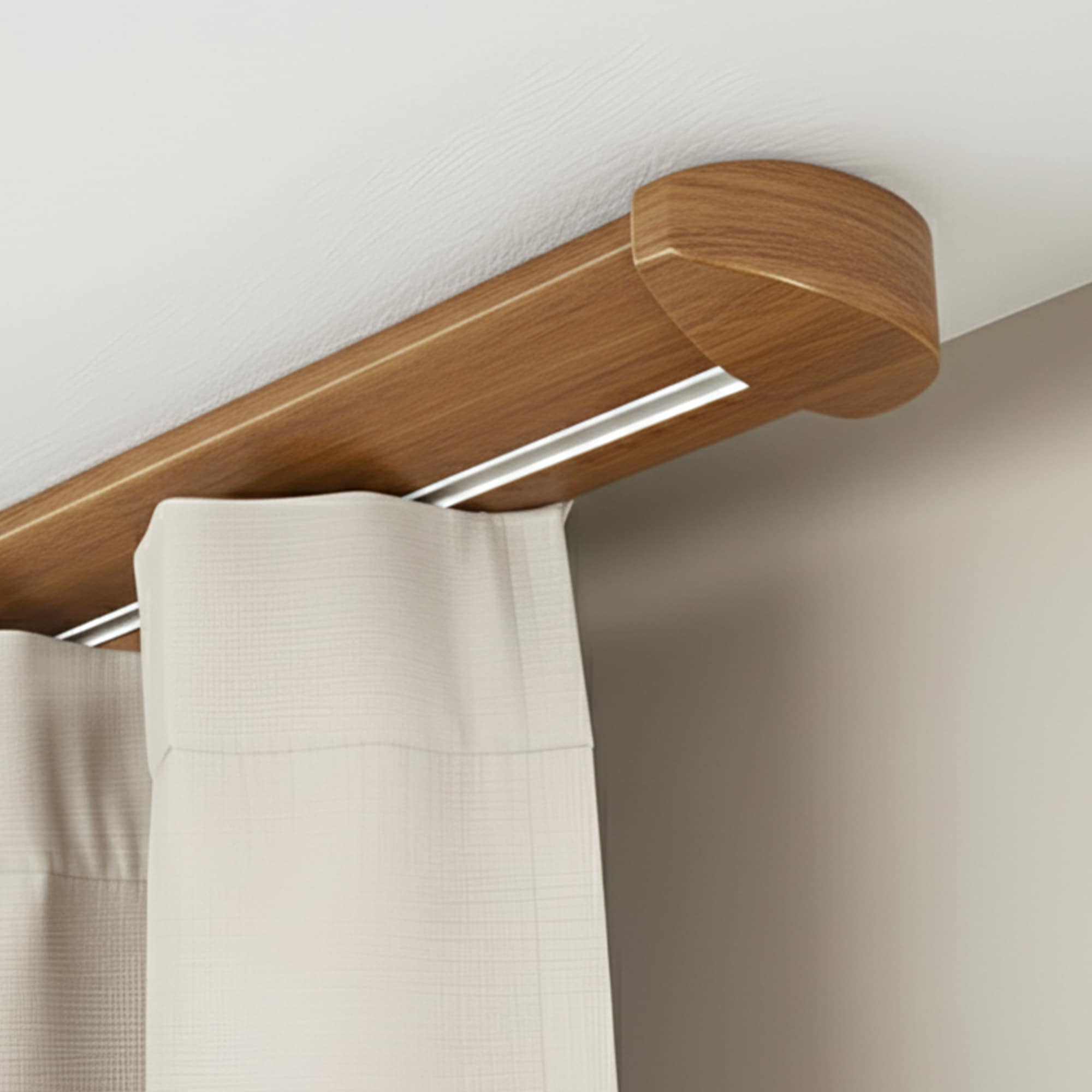 Koľajnica na záclony Siena Jednoduchá Dub