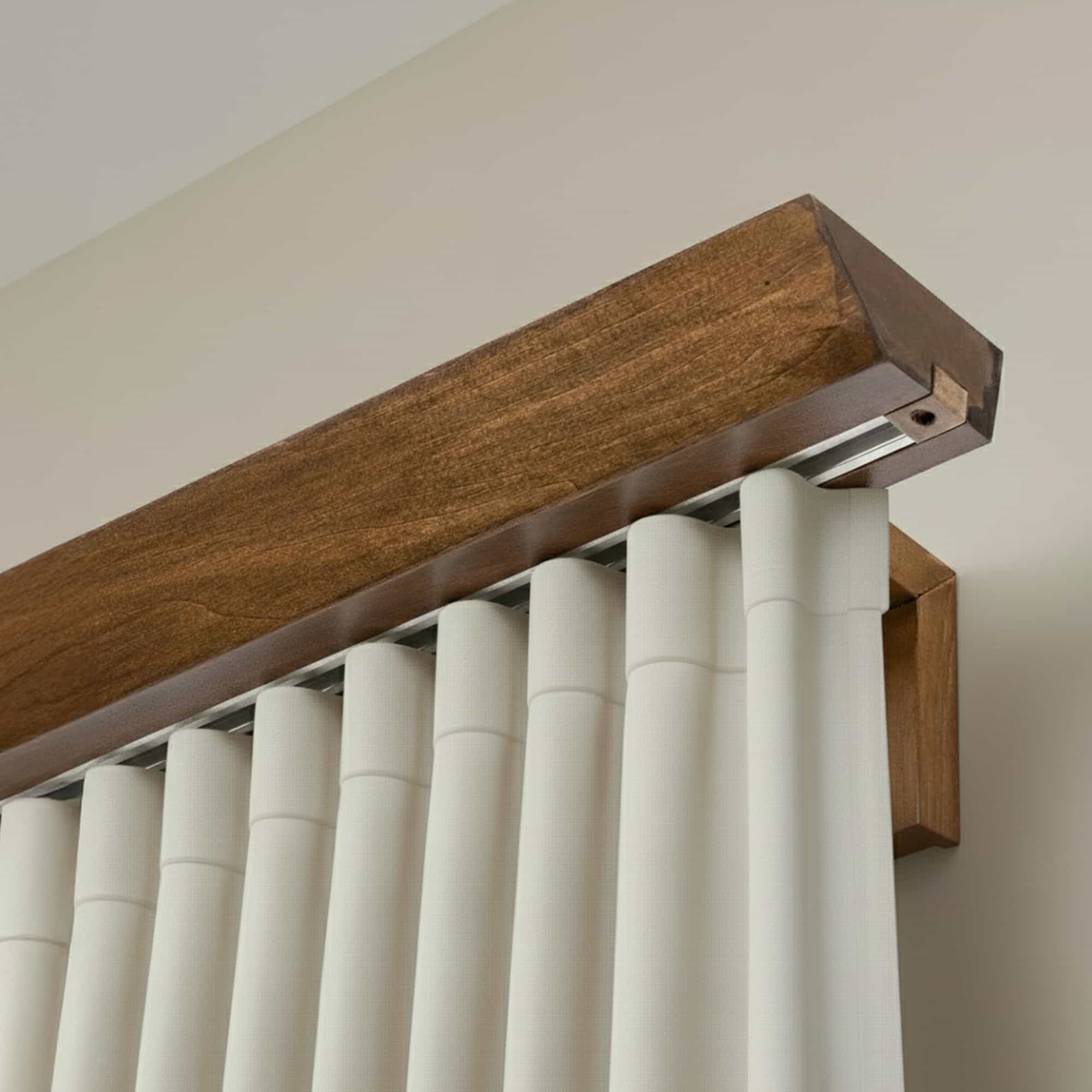 Koľajnica na záclony Knauern Jednoduchá Jaseň