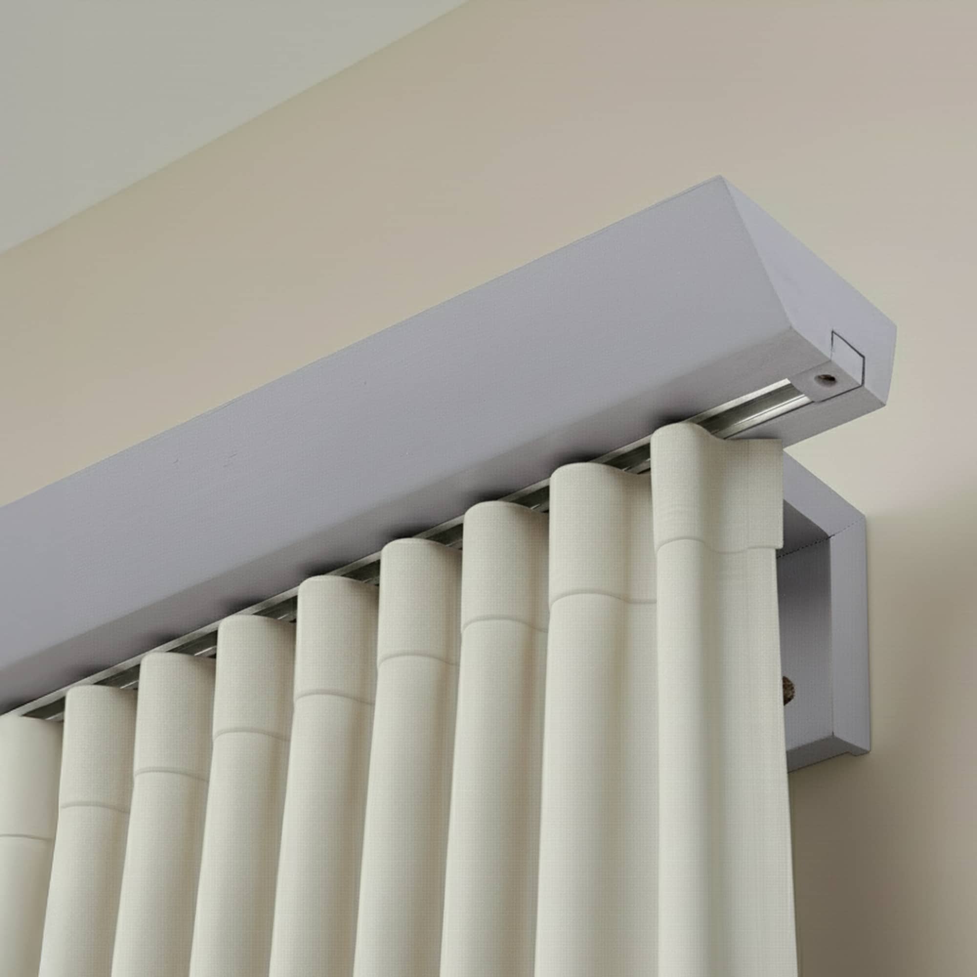 Koľajnica na záclony Knauern Jednoduchá Gri_fereastra