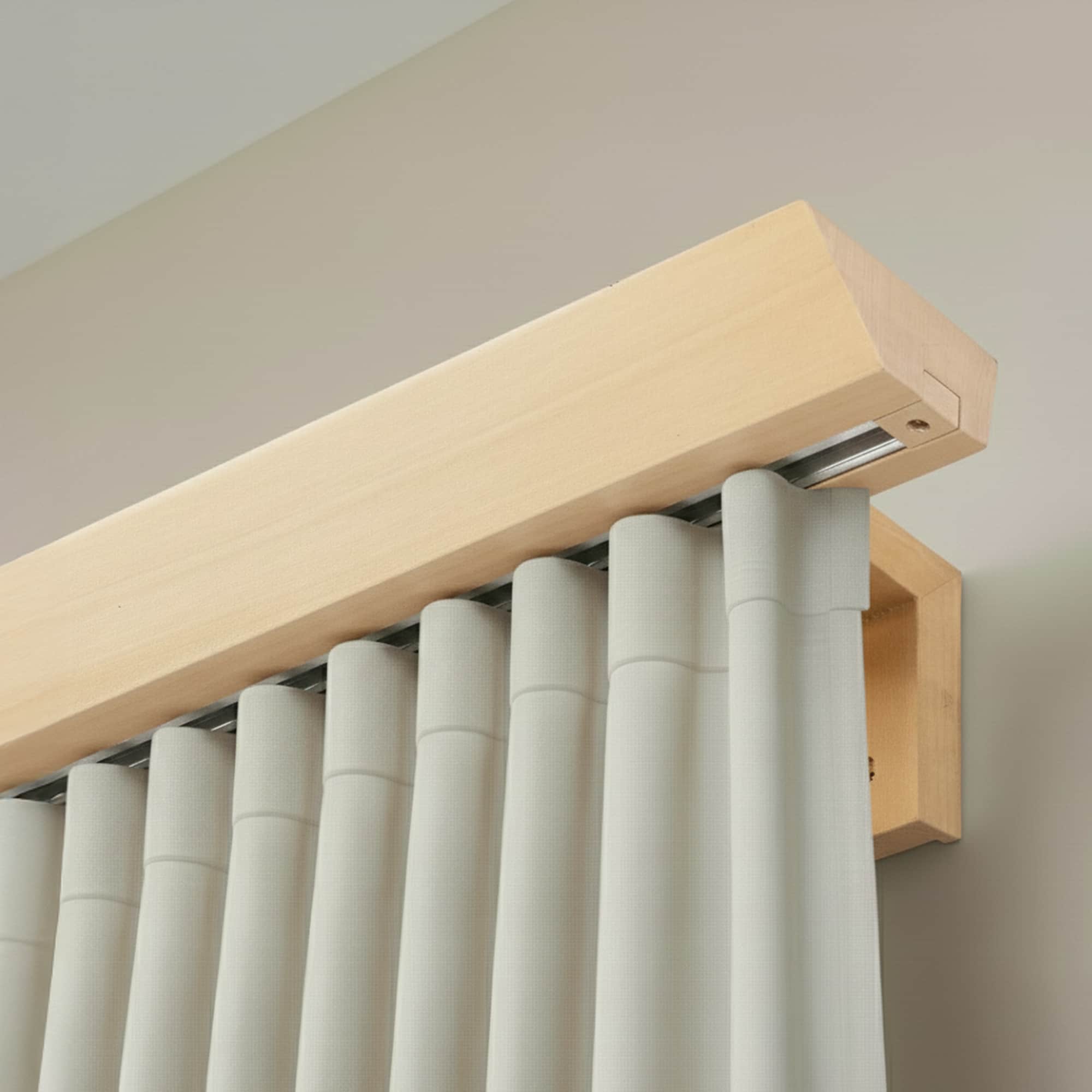 Koľajnica na záclony Knauern Jednoduchá Prírodná