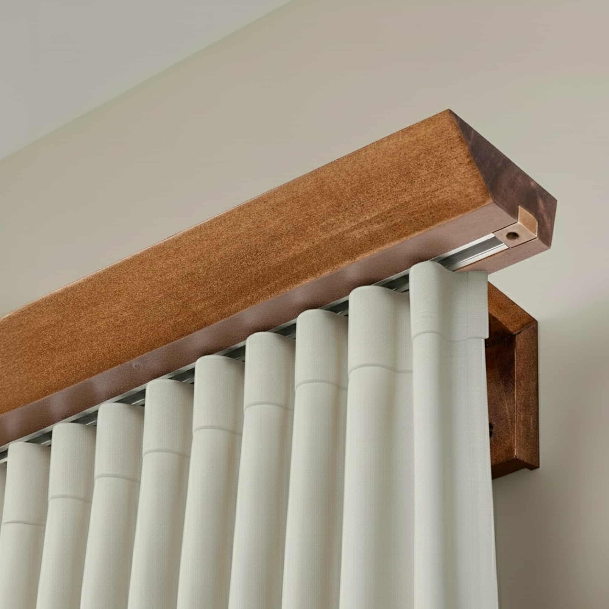 Koľajnica na záclony Knauern Jednoduchá Dub