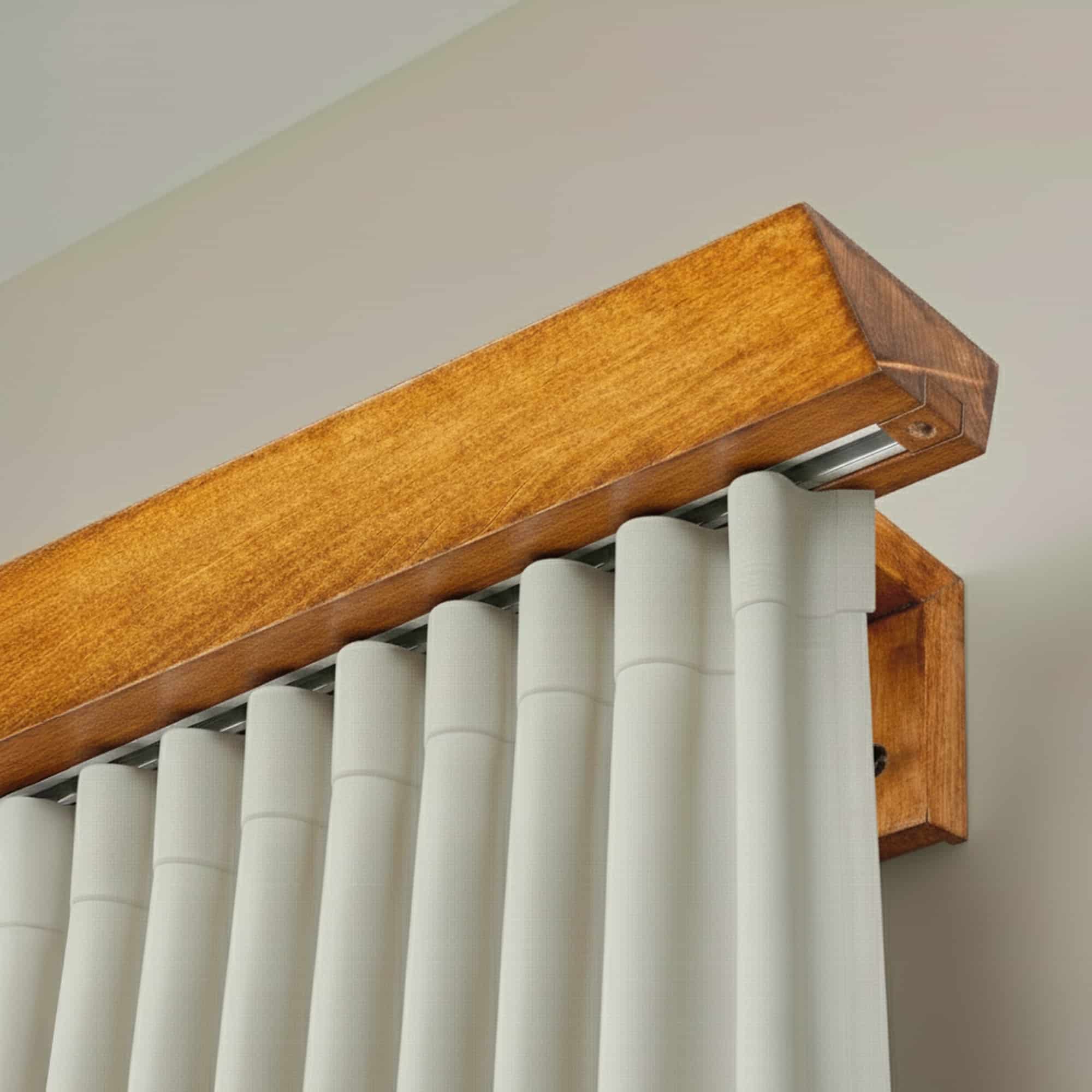 Koľajnica na záclony Knauern Jednoduchá Stejar_auriu