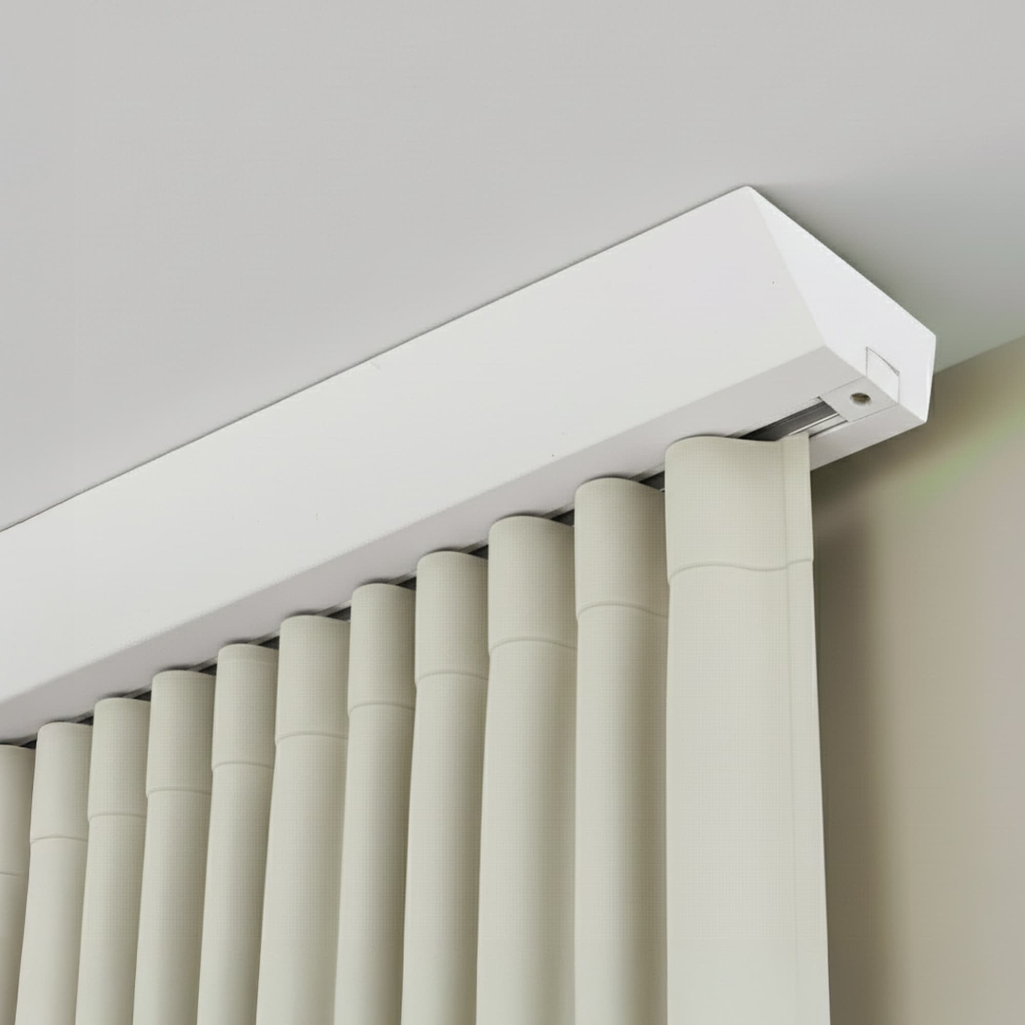 Koľajnica na záclony Knauern Jednoduchá Biela