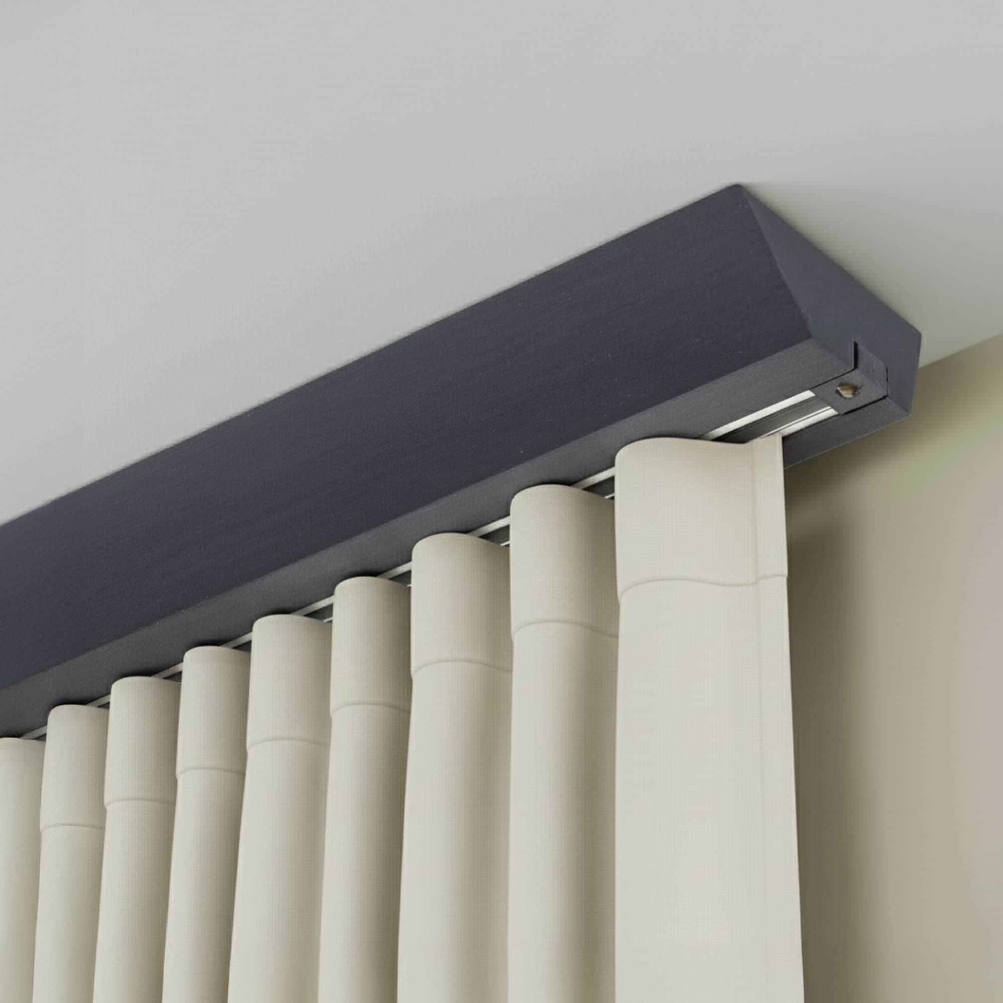 Koľajnica na záclony Knauern Jednoduchá Gri_antracit