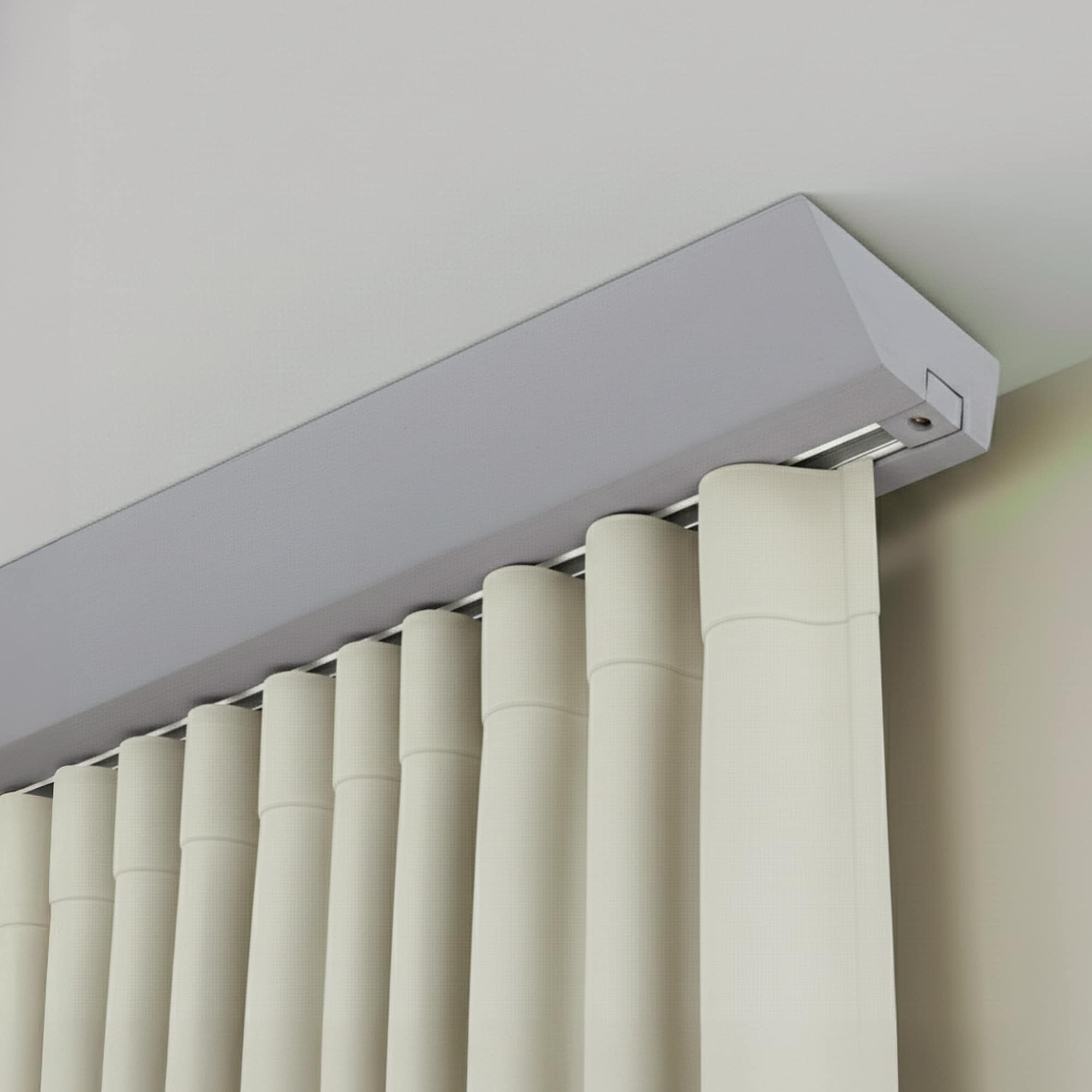 Koľajnica na záclony Knauern Jednoduchá Gri_fereastra