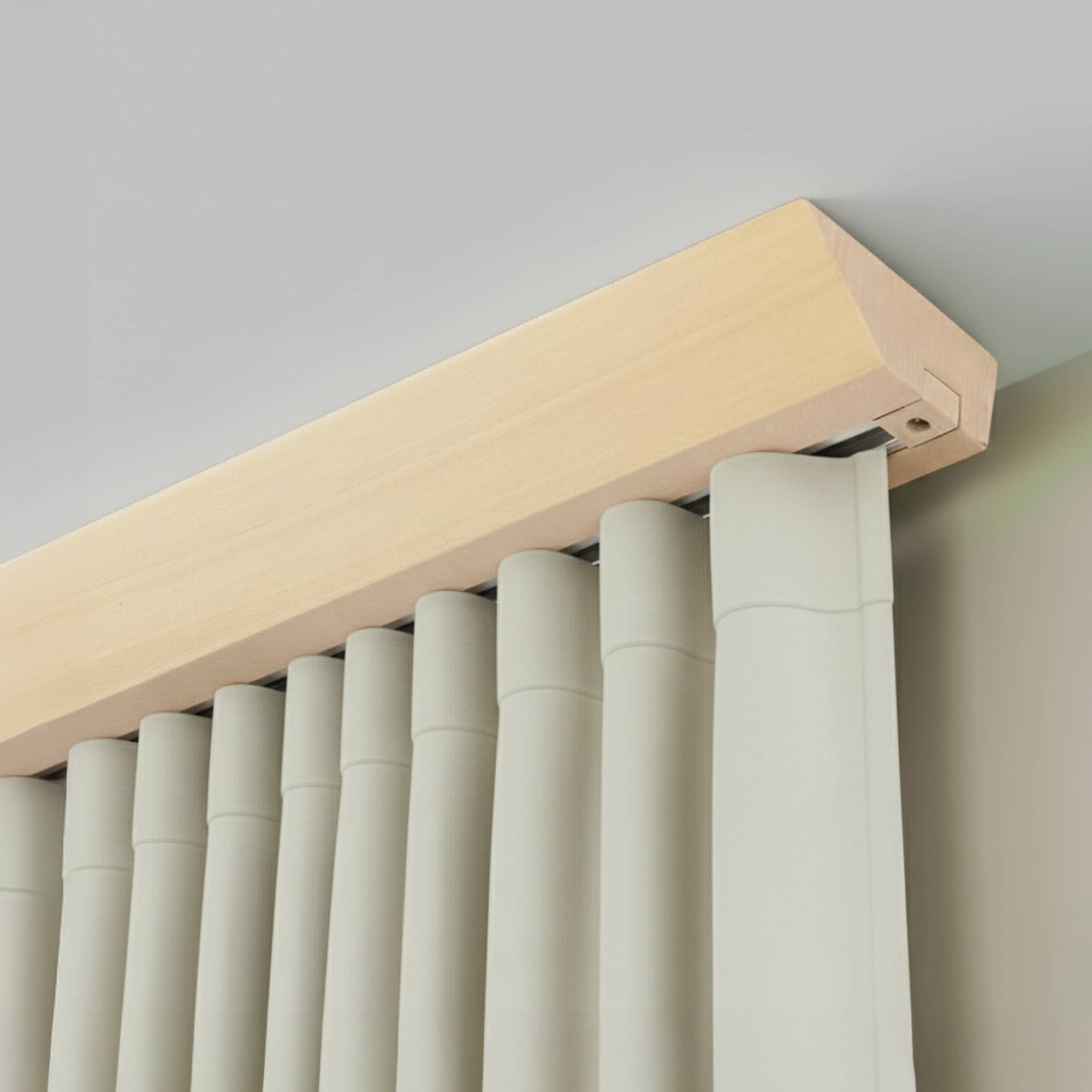 Koľajnica na záclony Knauern Jednoduchá Prírodná