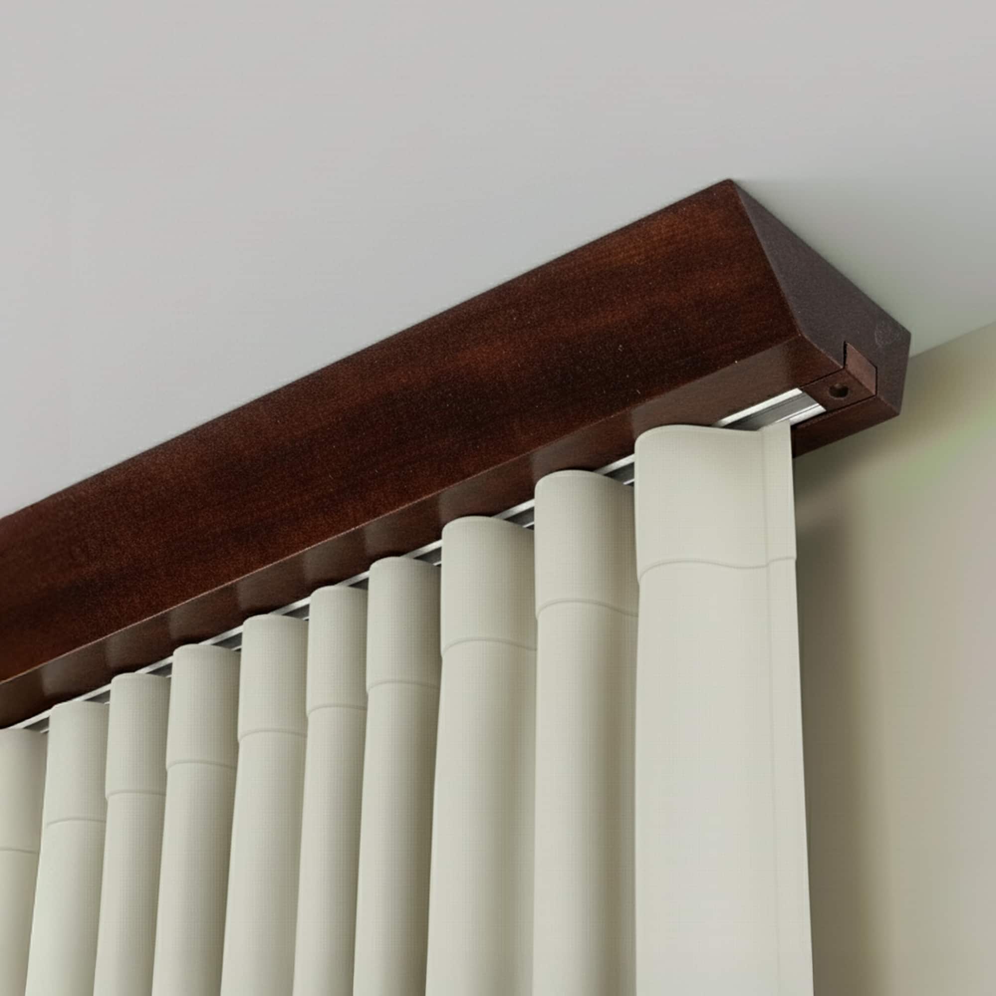 Koľajnica na záclony Knauern Jednoduchá Orech