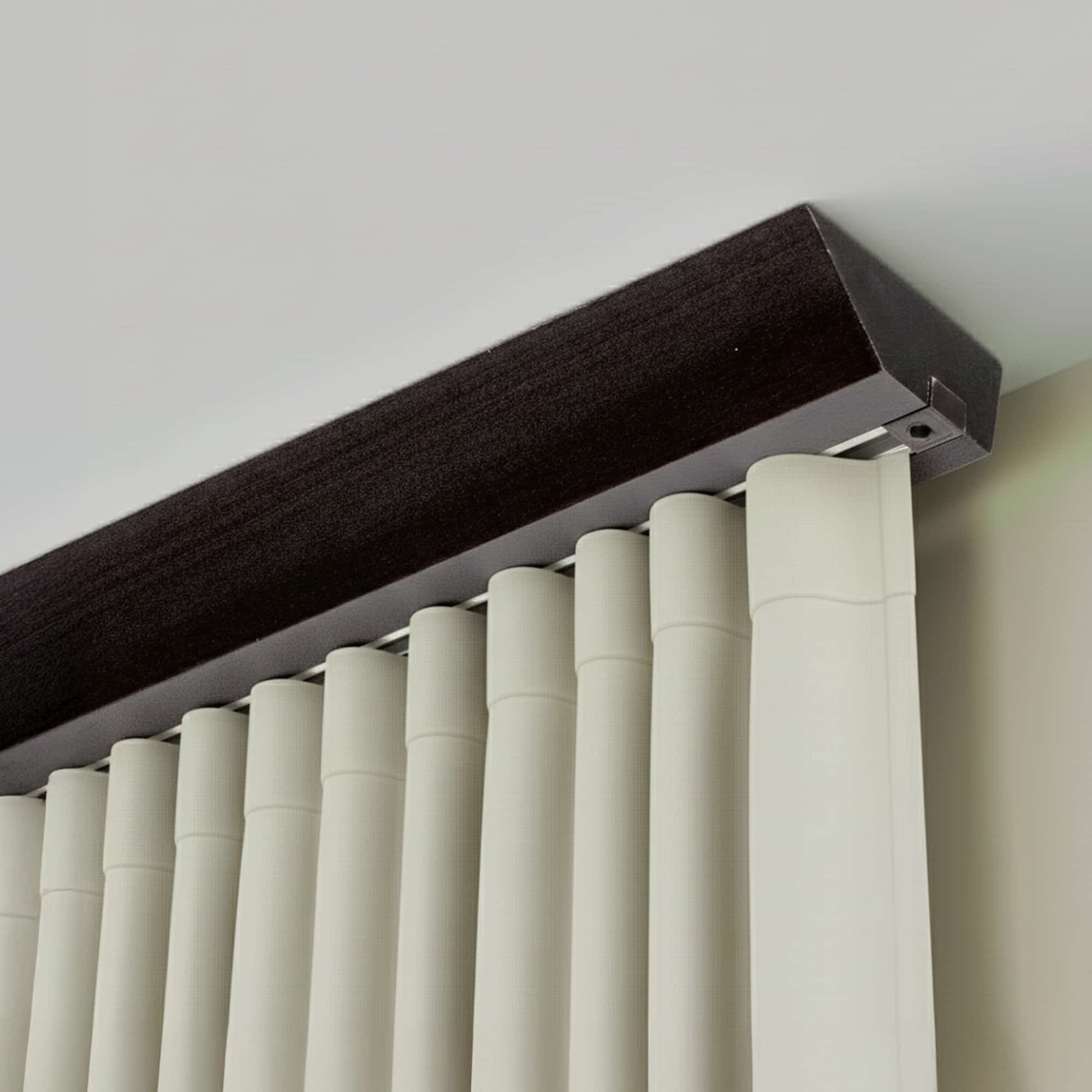 Koľajnica na záclony Knauern Jednoduchá Wenge