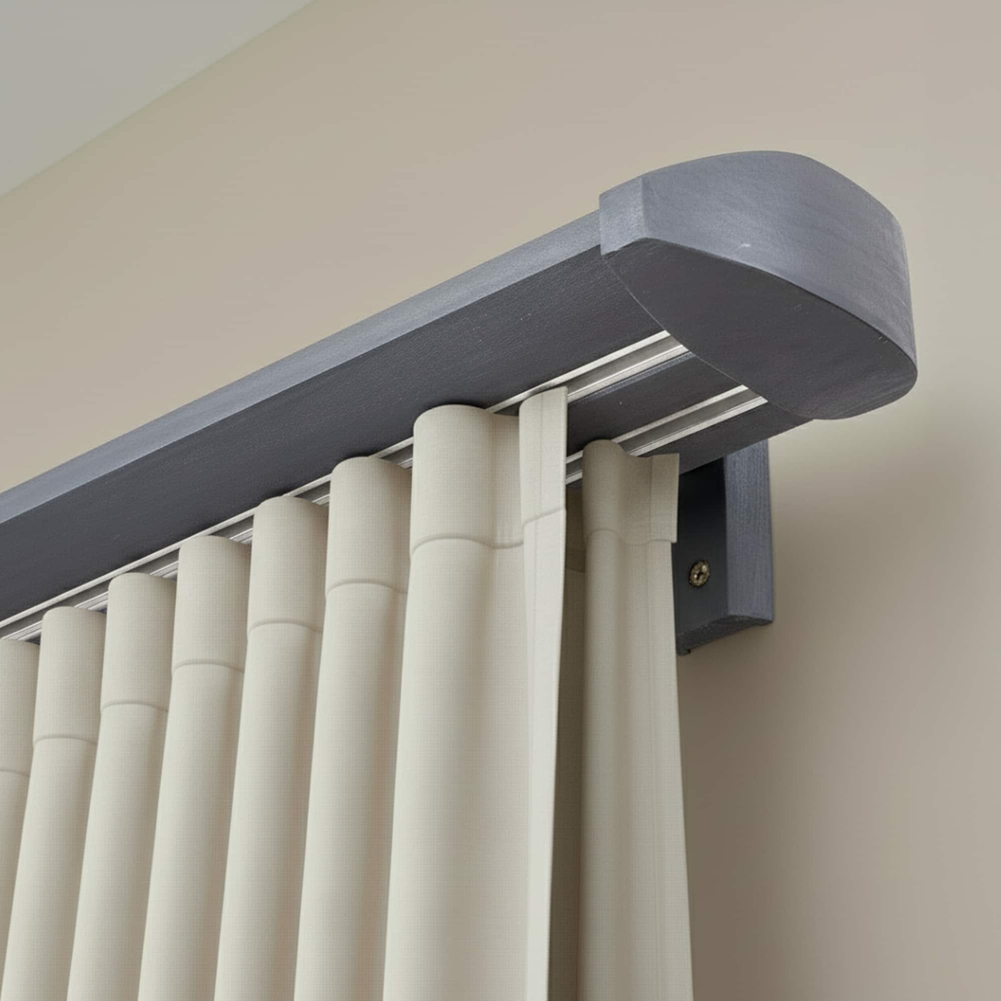 Koľajnica na záclony Siena Dvojitá Gri_antracit