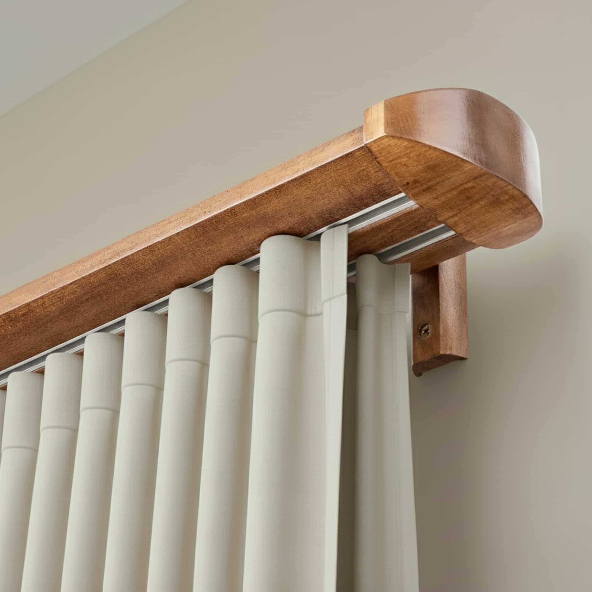 Koľajnica na záclony Siena Dvojitá Dub