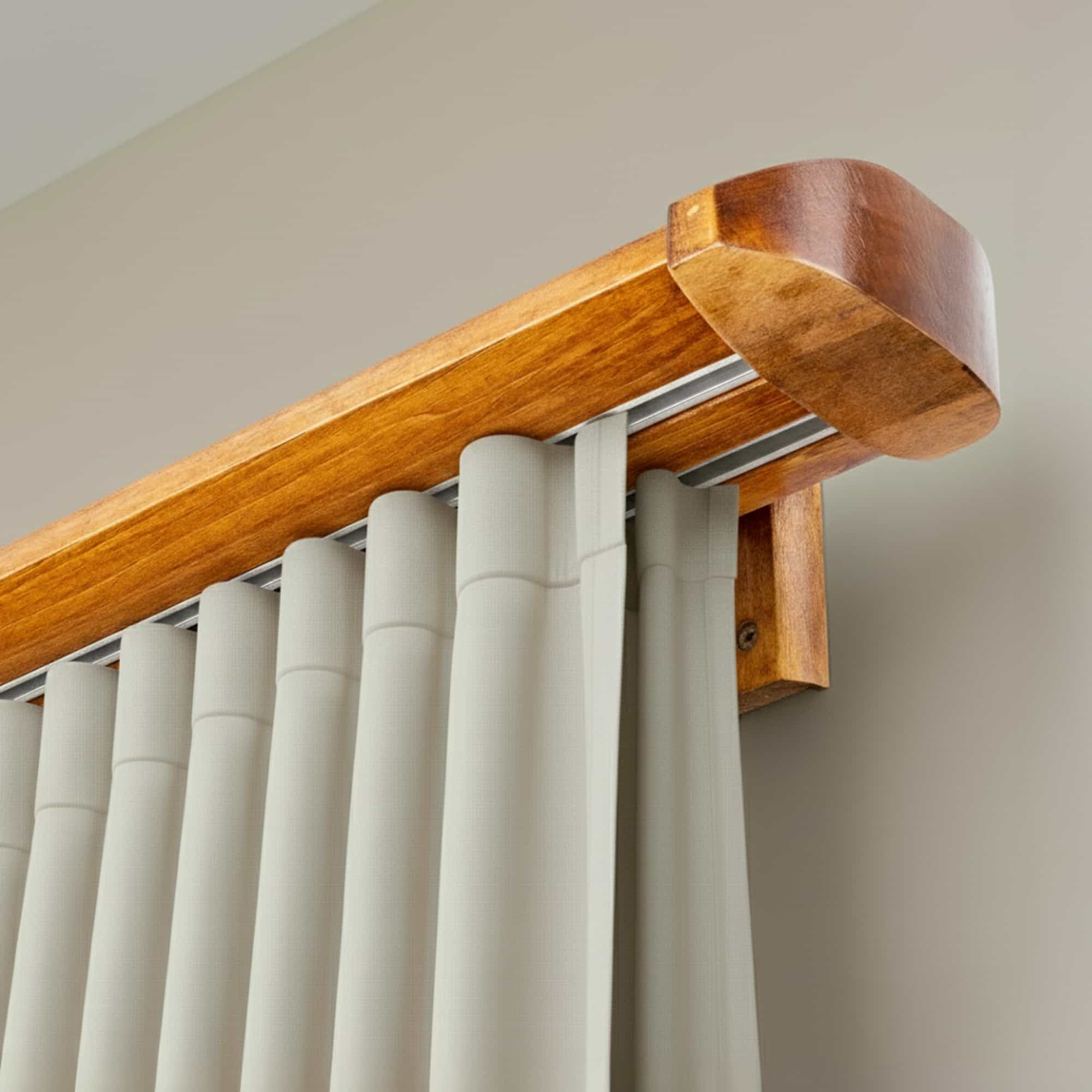 Koľajnica na záclony Siena Dvojitá Stejar_auriu