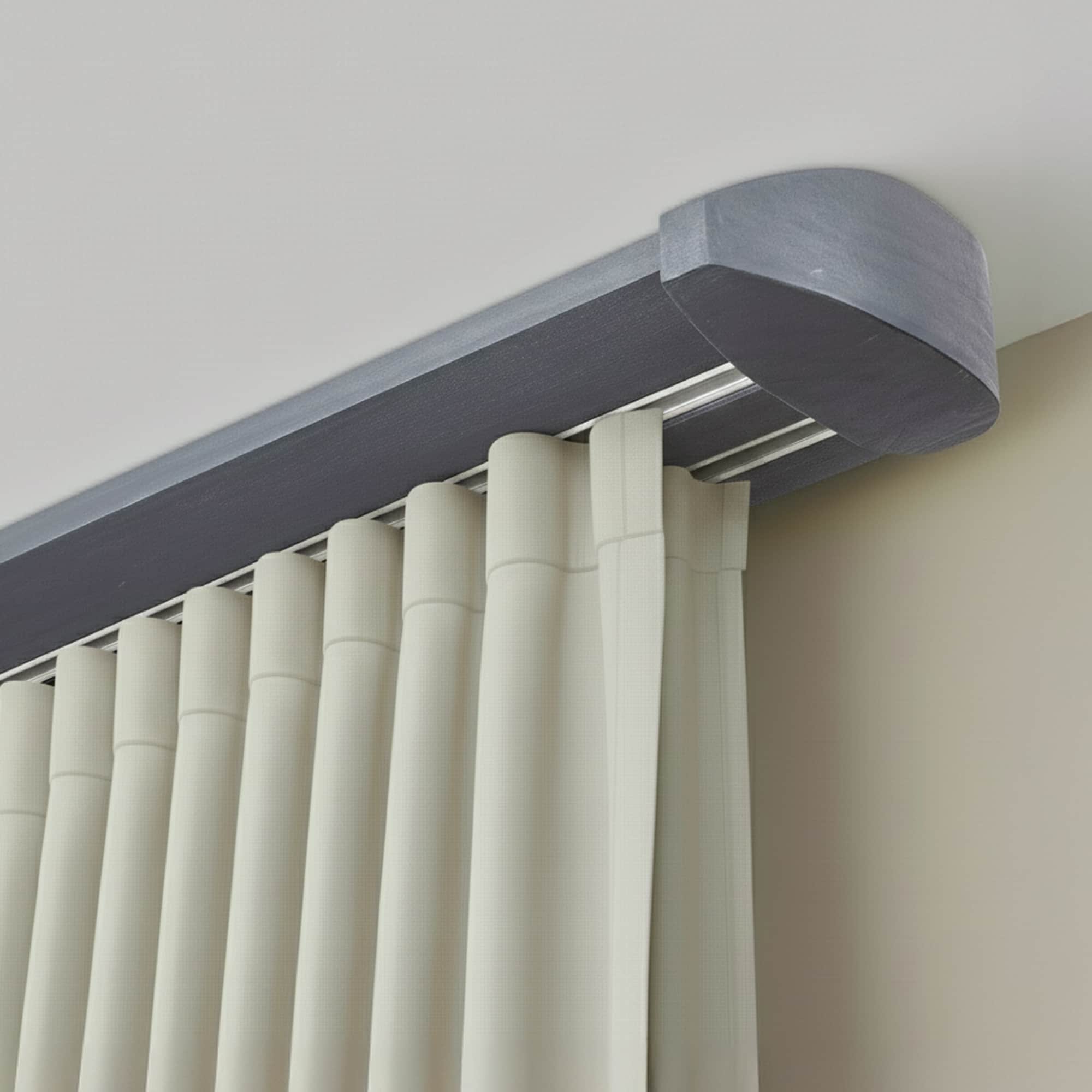 Koľajnica na záclony Siena Dvojitá Gri_antracit