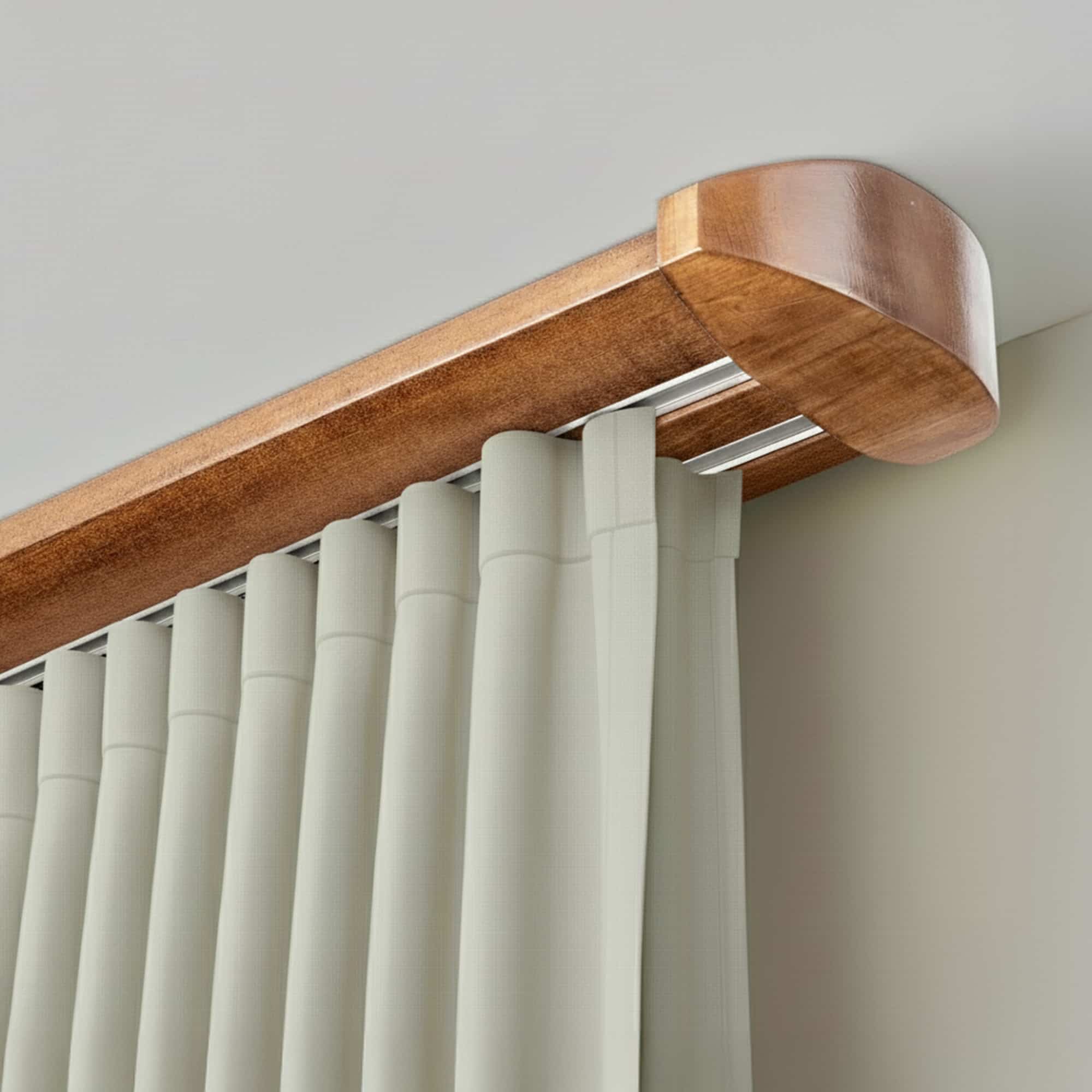 Koľajnica na záclony Siena Dvojitá Dub