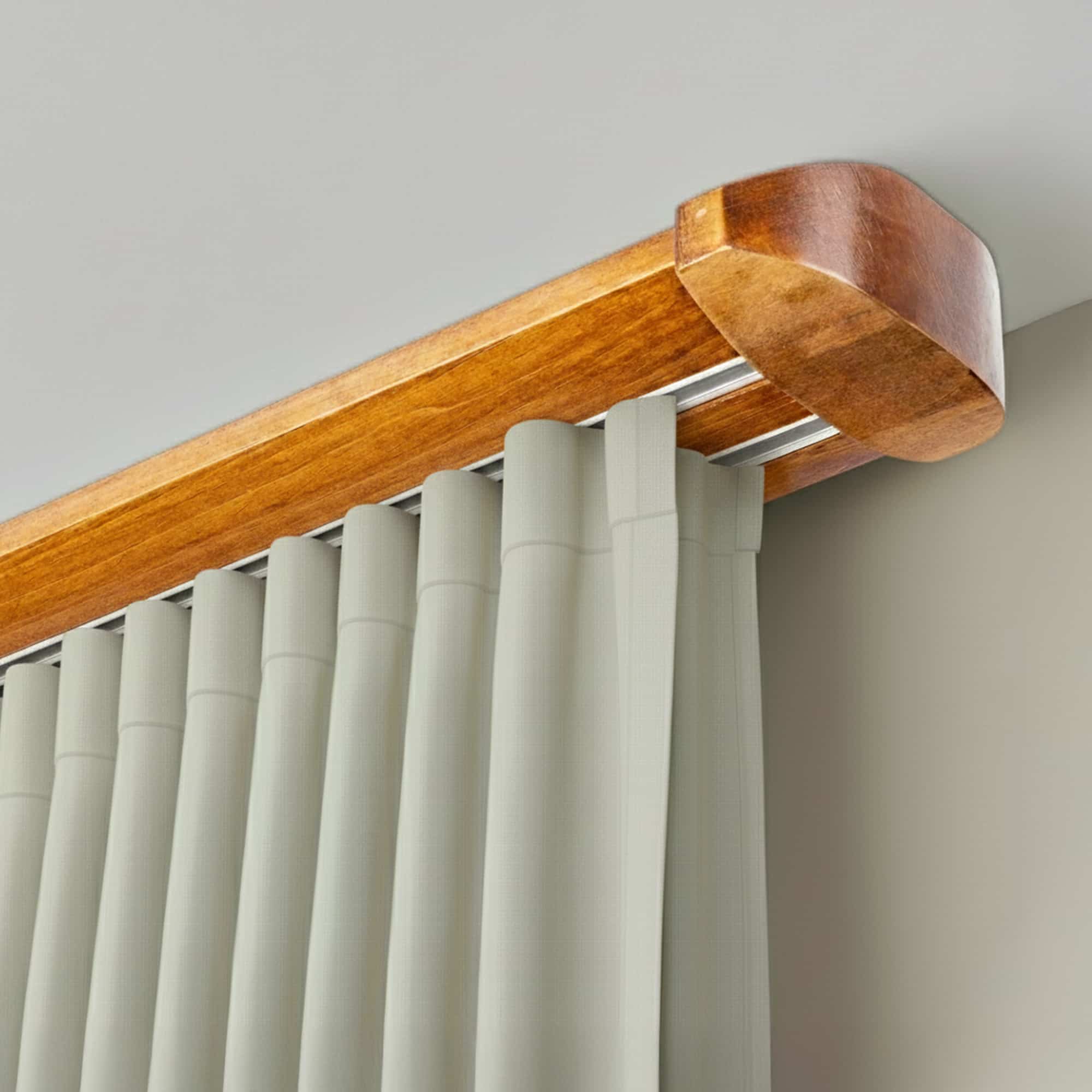 Koľajnica na záclony Siena Dvojitá Stejar_auriu