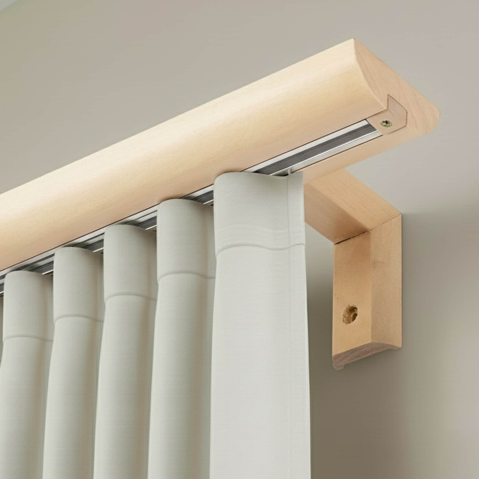 Štýlová koľajnica na záclony Viola Prírodná