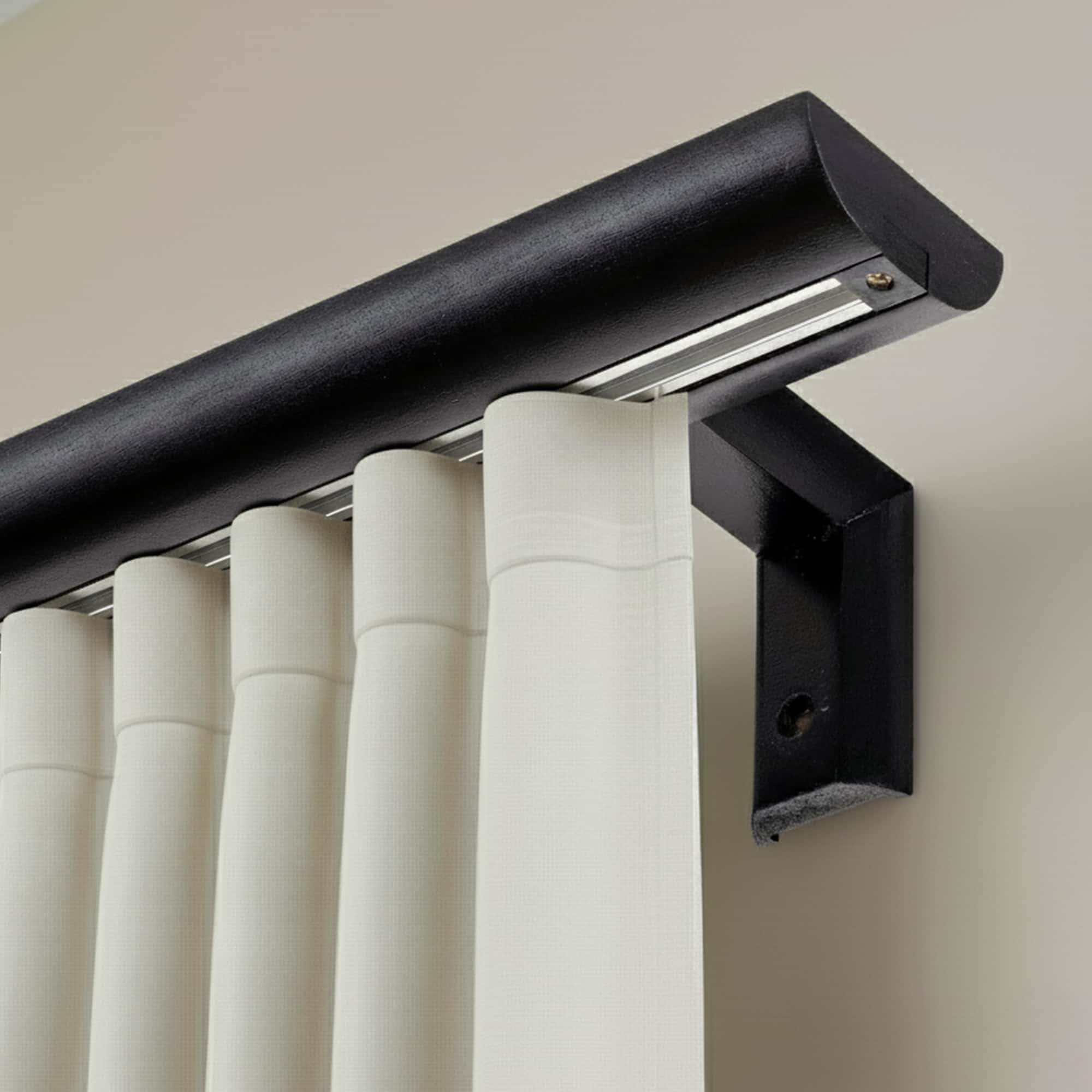 Štýlová koľajnica na záclony Viola Čierna