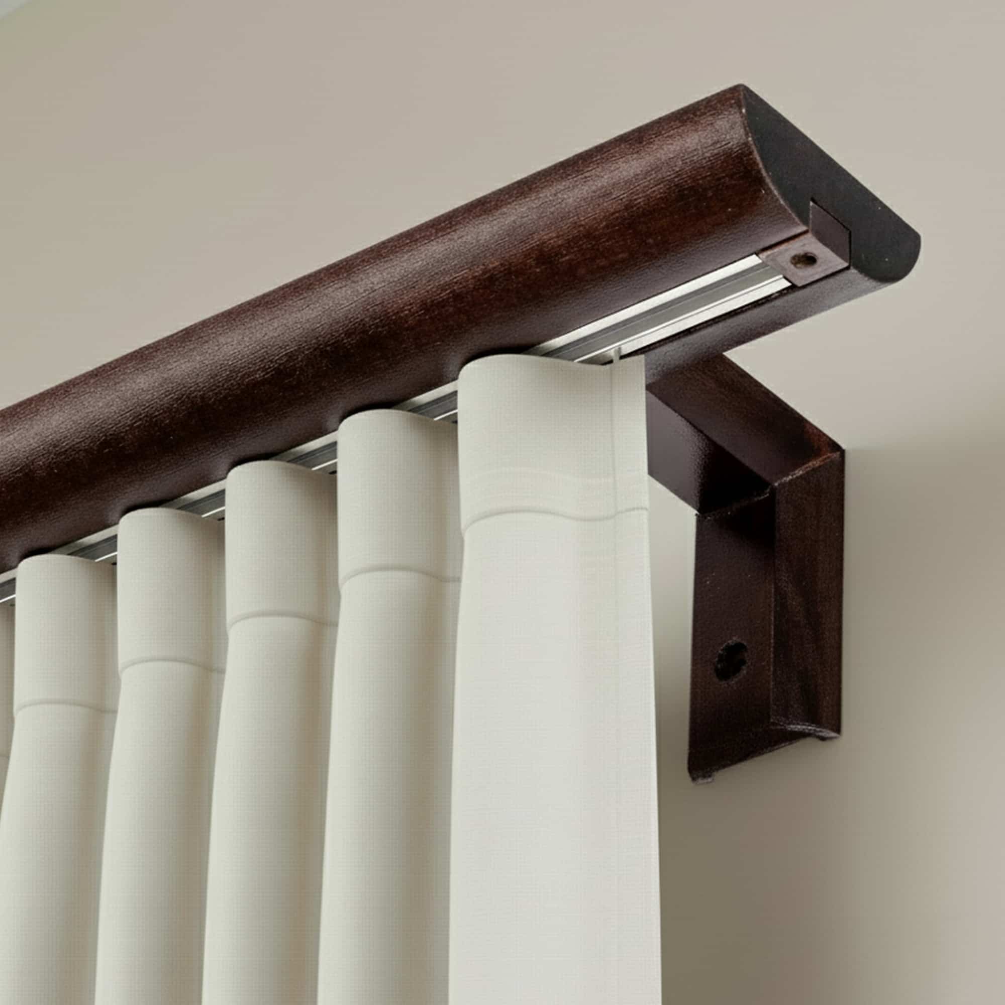 Štýlová koľajnica na záclony Viola Orech