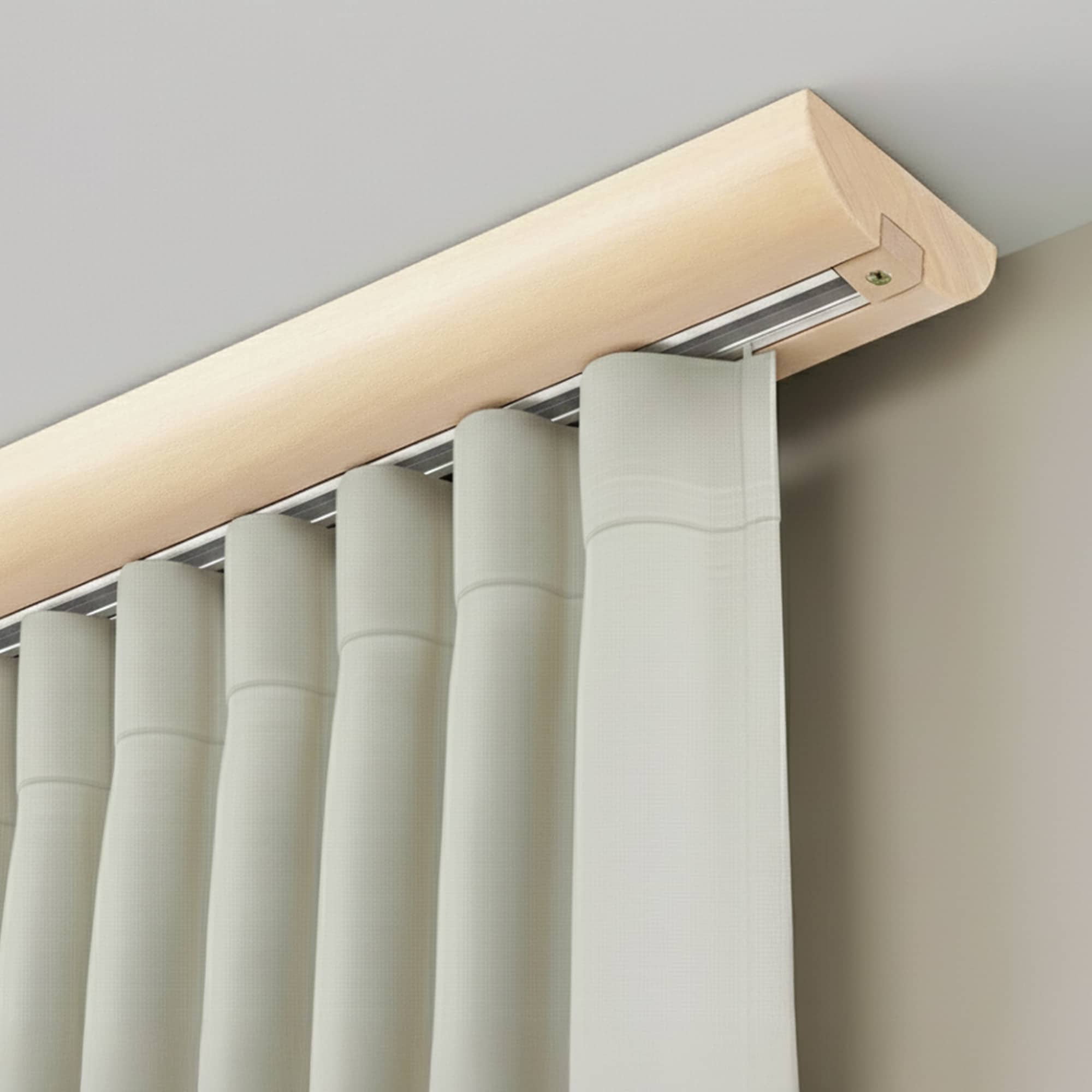 Štýlová koľajnica na záclony Viola Prírodná