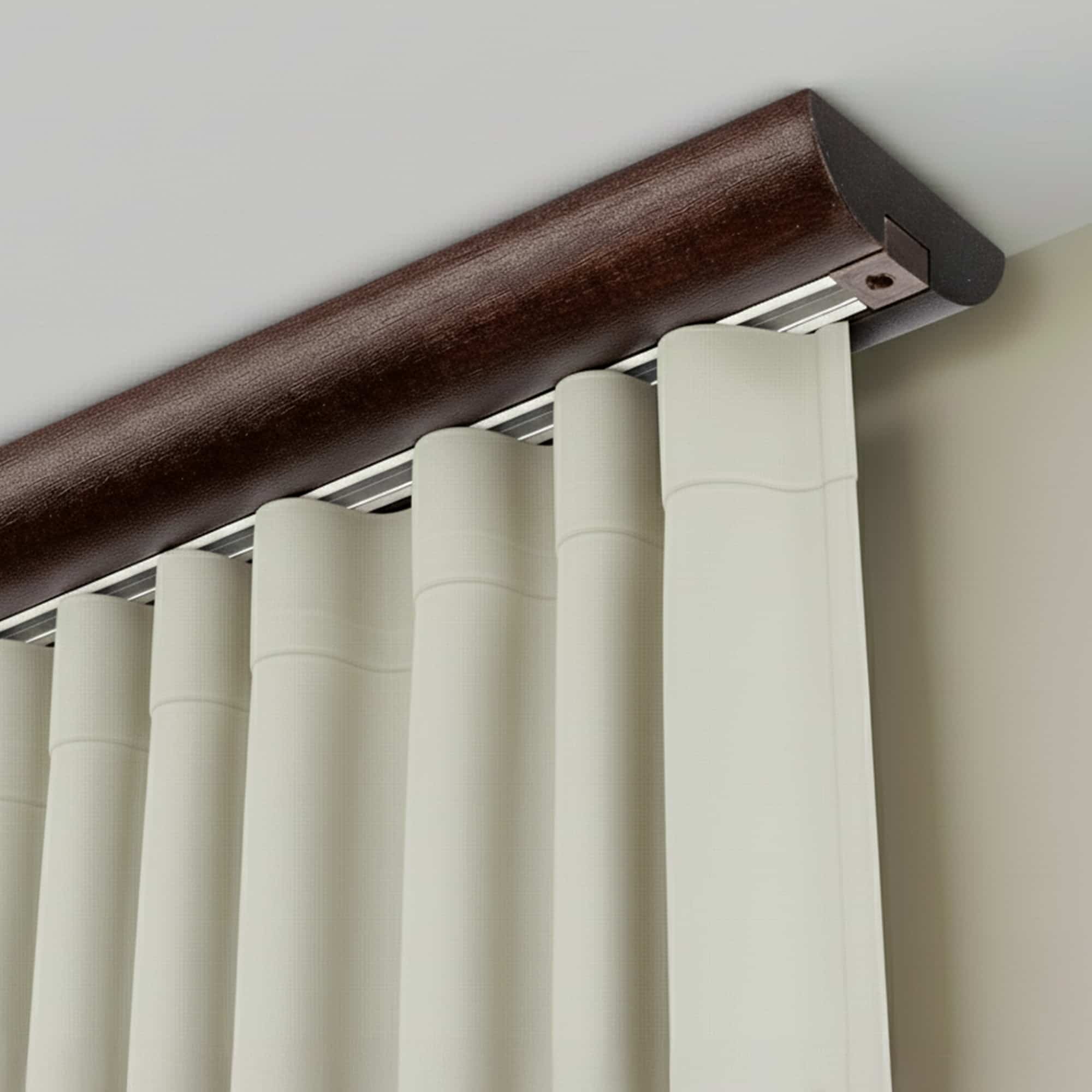 Štýlová koľajnica na záclony Viola Orech