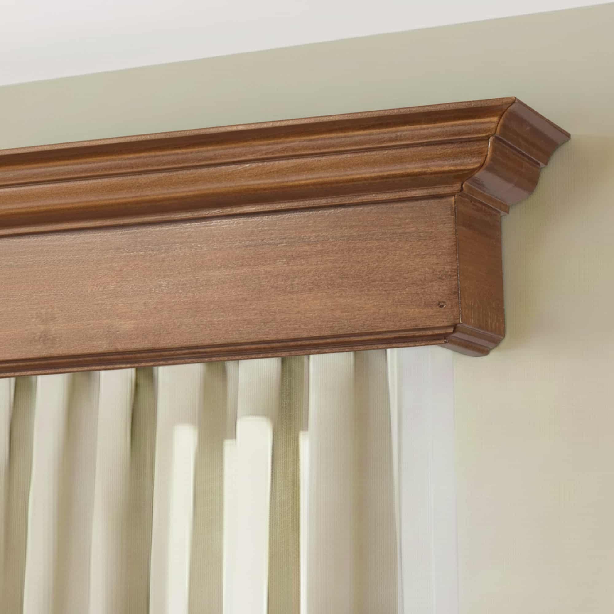 Rímsová garníža na záclonu a záves Filip Classic z dreva Dub