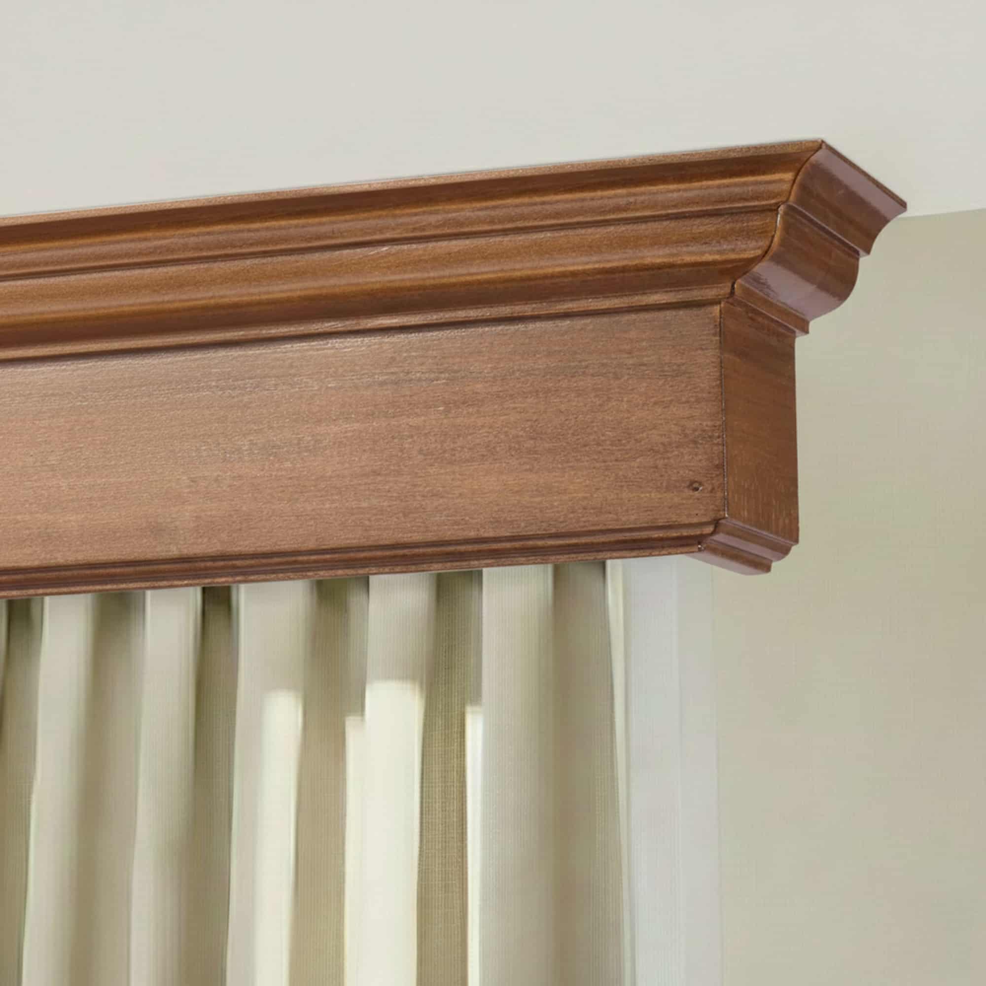 Rímsová garníža na záclonu a záves Filip Classic z dreva Dub