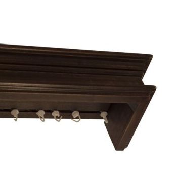 Rímsová garníža na záclonu a záves Napoleon z dreva - 