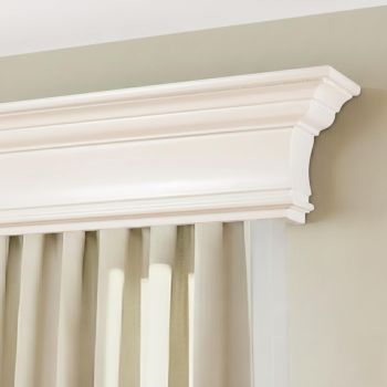 Rímsová garníža na záclonu a záves Filip z dreva