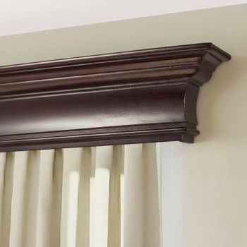 Rímsová garníža na záclonu a záves Filip z dreva - 