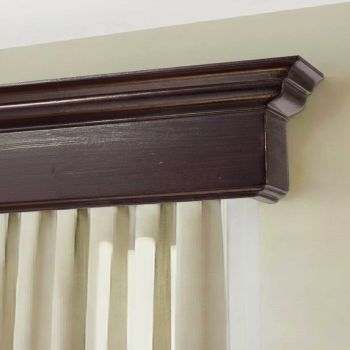 Rímsová garníža na záclonu a záves Filip Classic z dreva - 