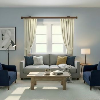 Drevená koľajnica na záclony a závesy